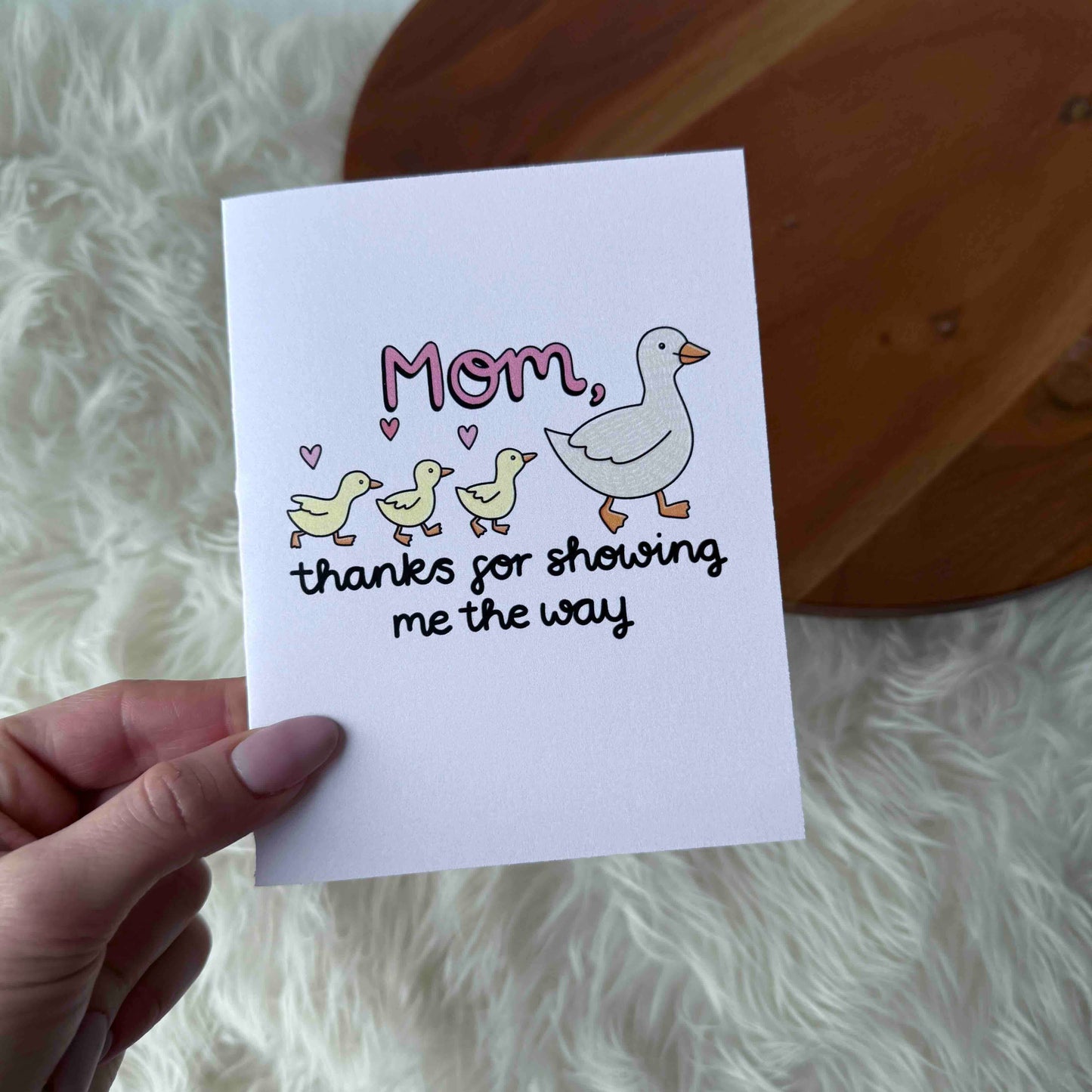 Mother Duck and Ducklings Mother's Day Card