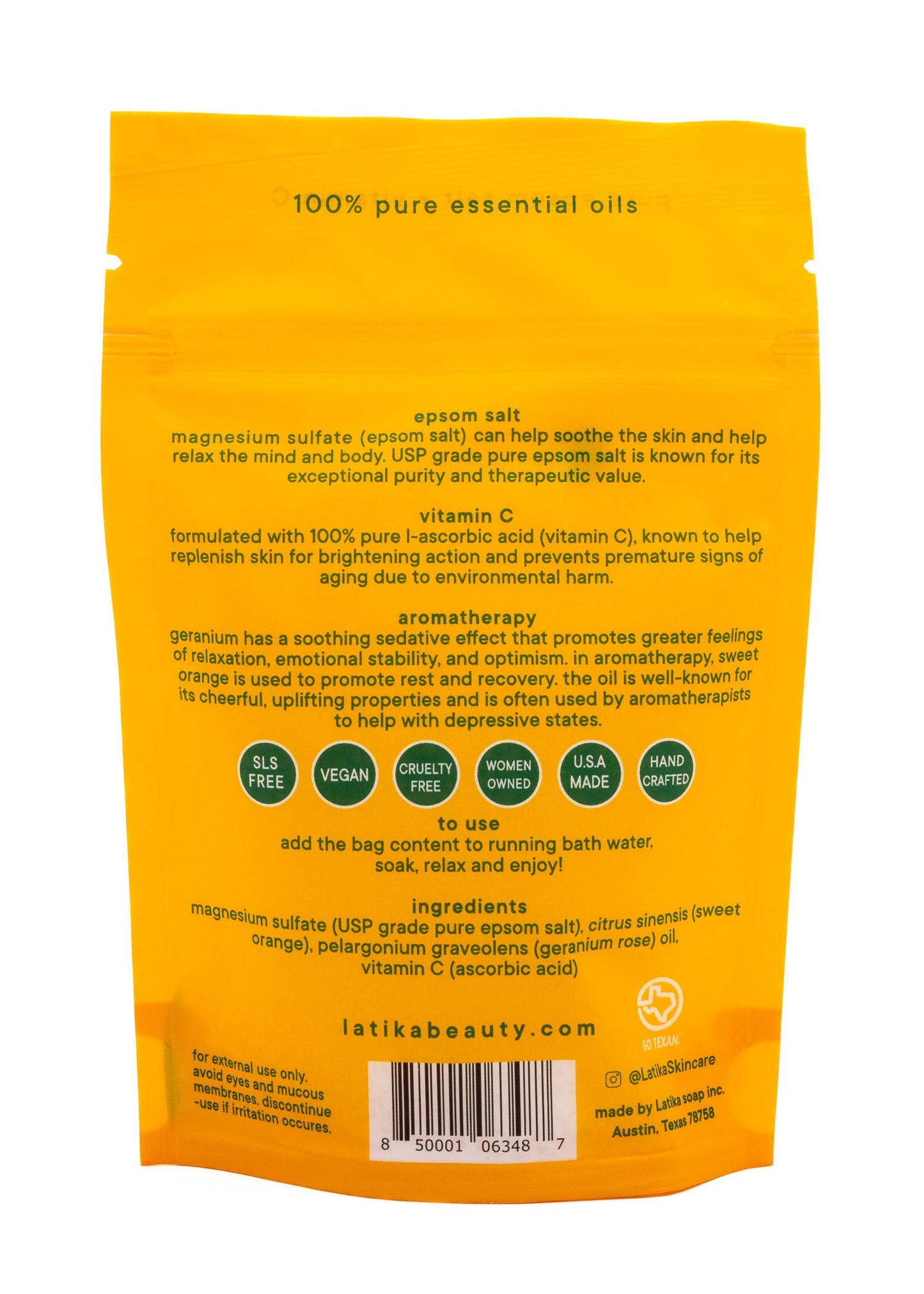 Vitamin C 🟡 Epsom Bath Soak