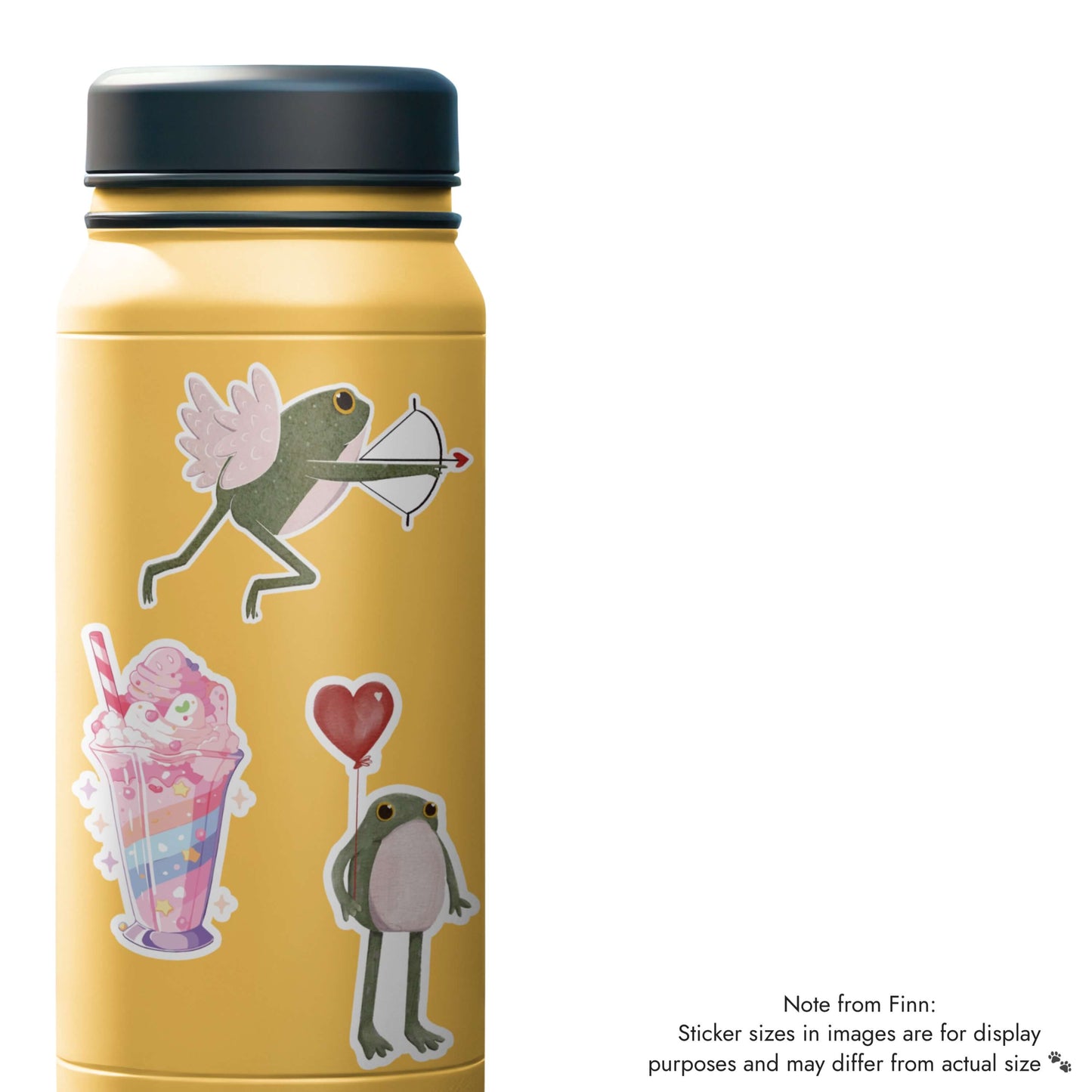 Cupid Frog Sticker