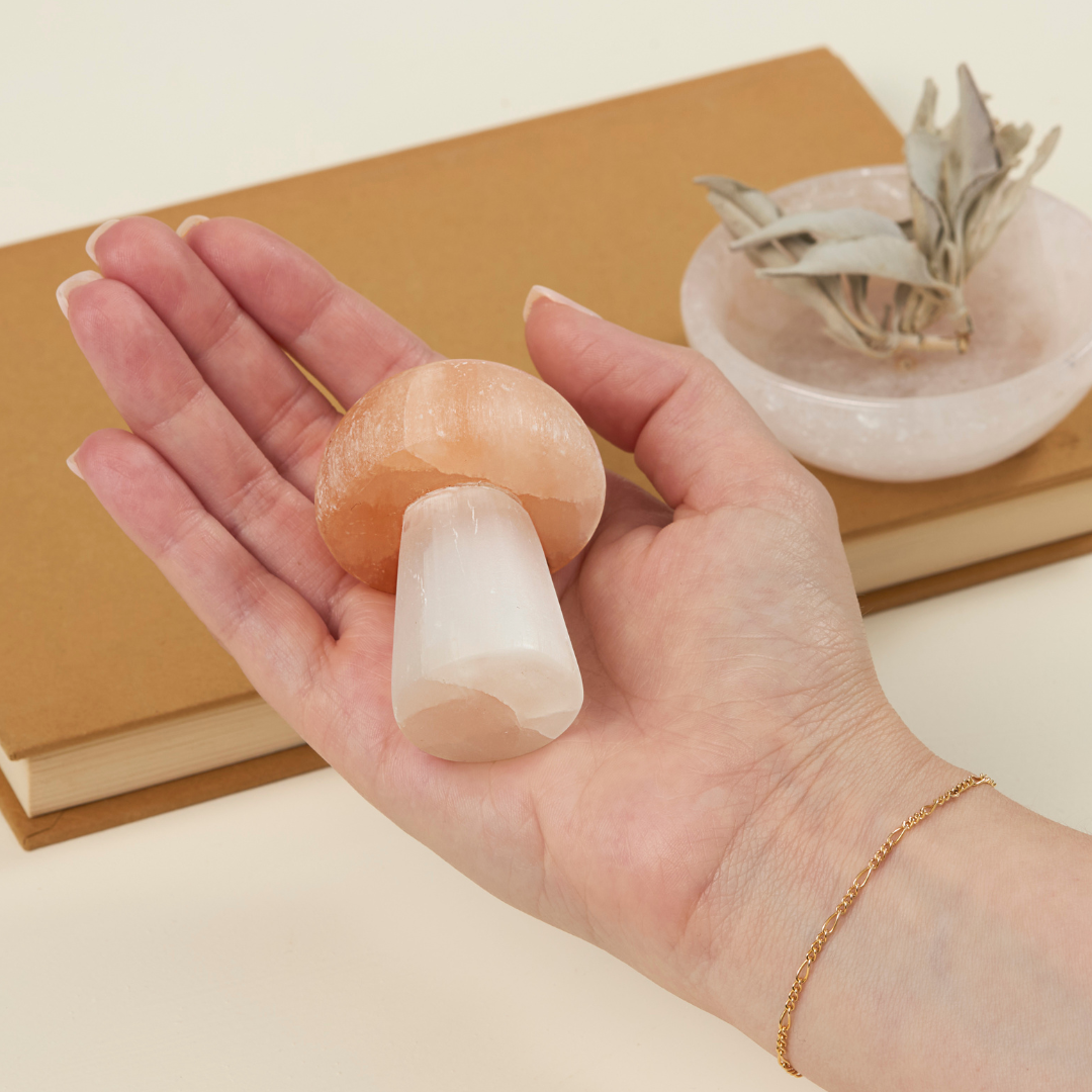 Selenite Mushroom ๐