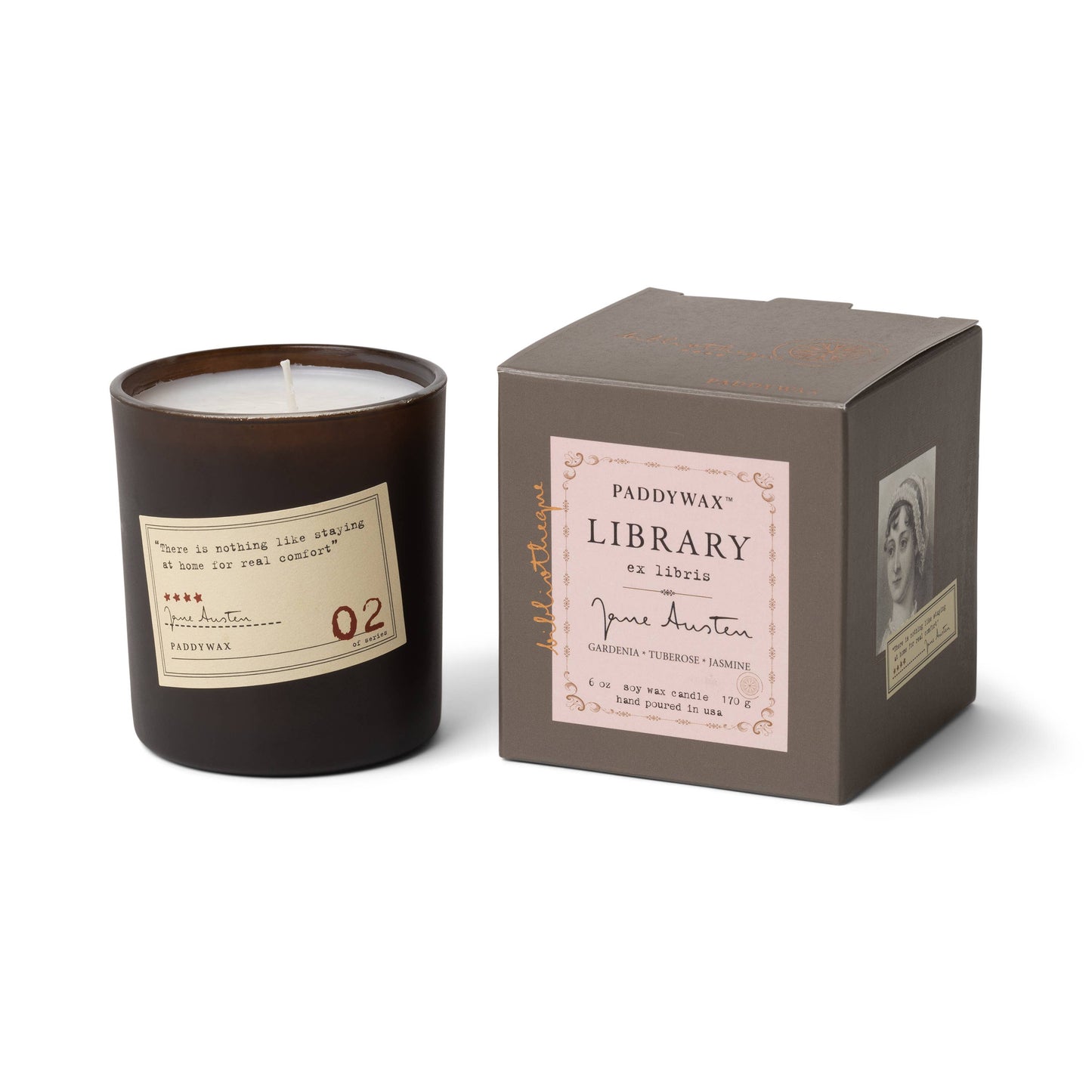 Library 6 oz Boxed Glass - Jane Austen