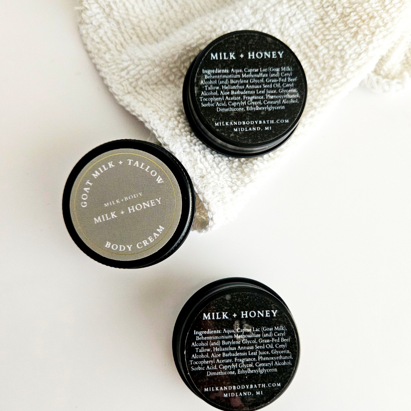 Mini Goat Milk + Tallow Body Cream | Milk + Honey