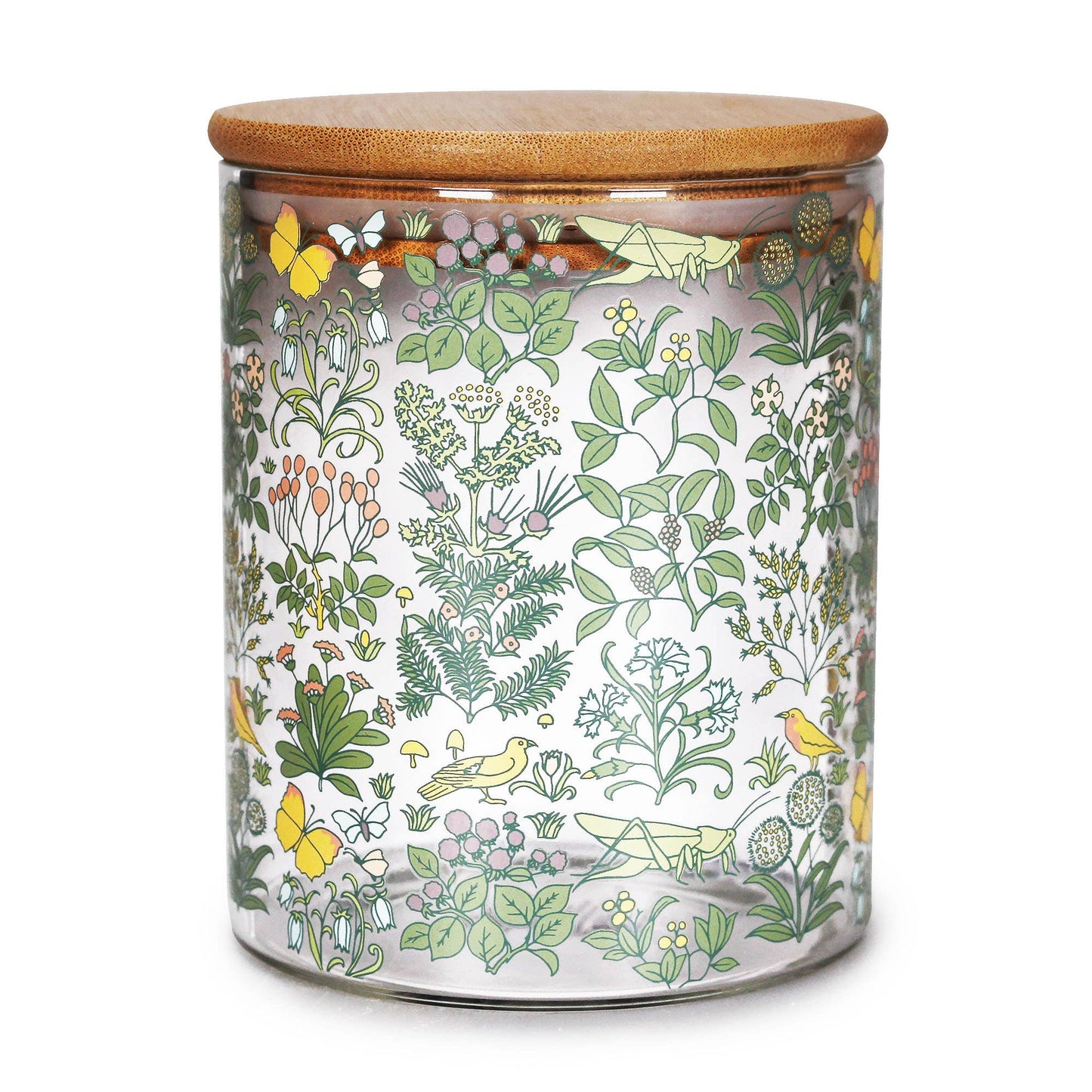 Glass Storage Food Container William Morris Botanical Garden