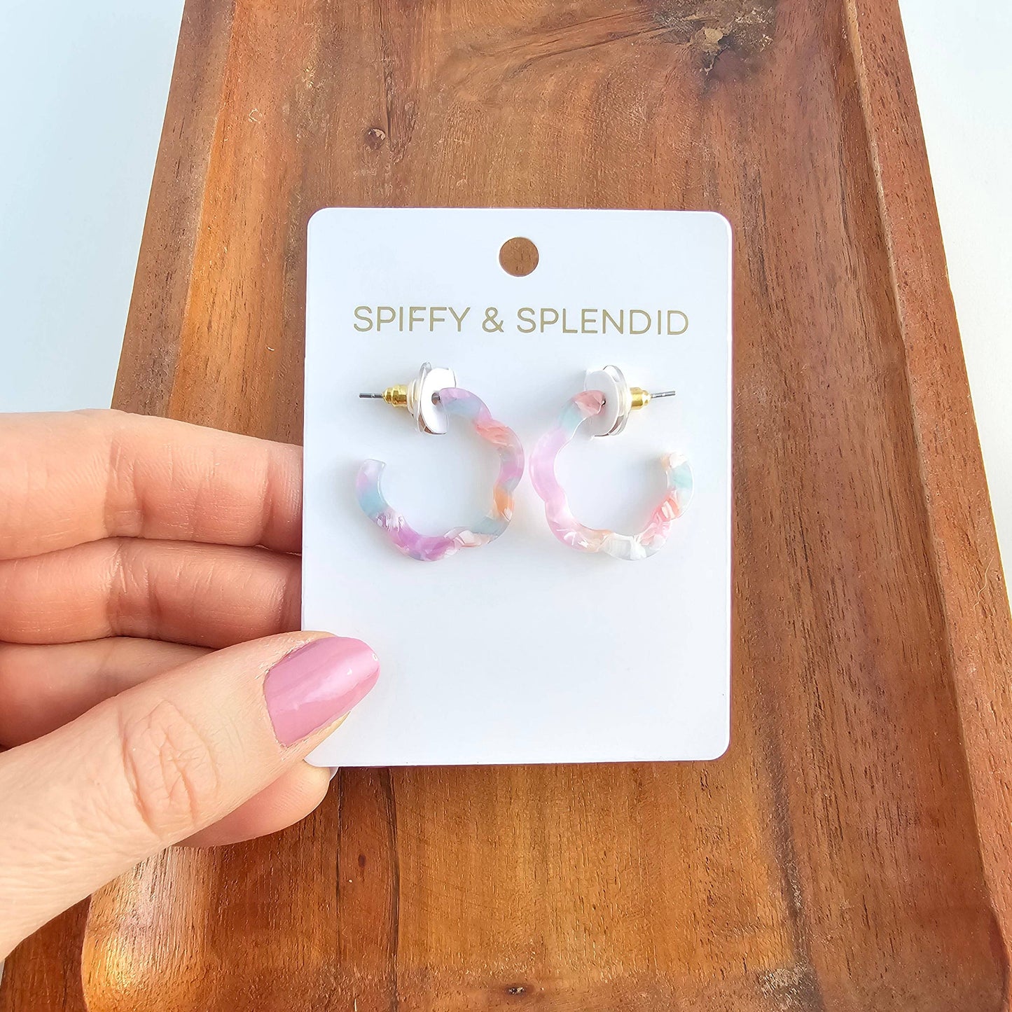 Posey Mini Hoops - Afterglow // Spring Summer Earrings