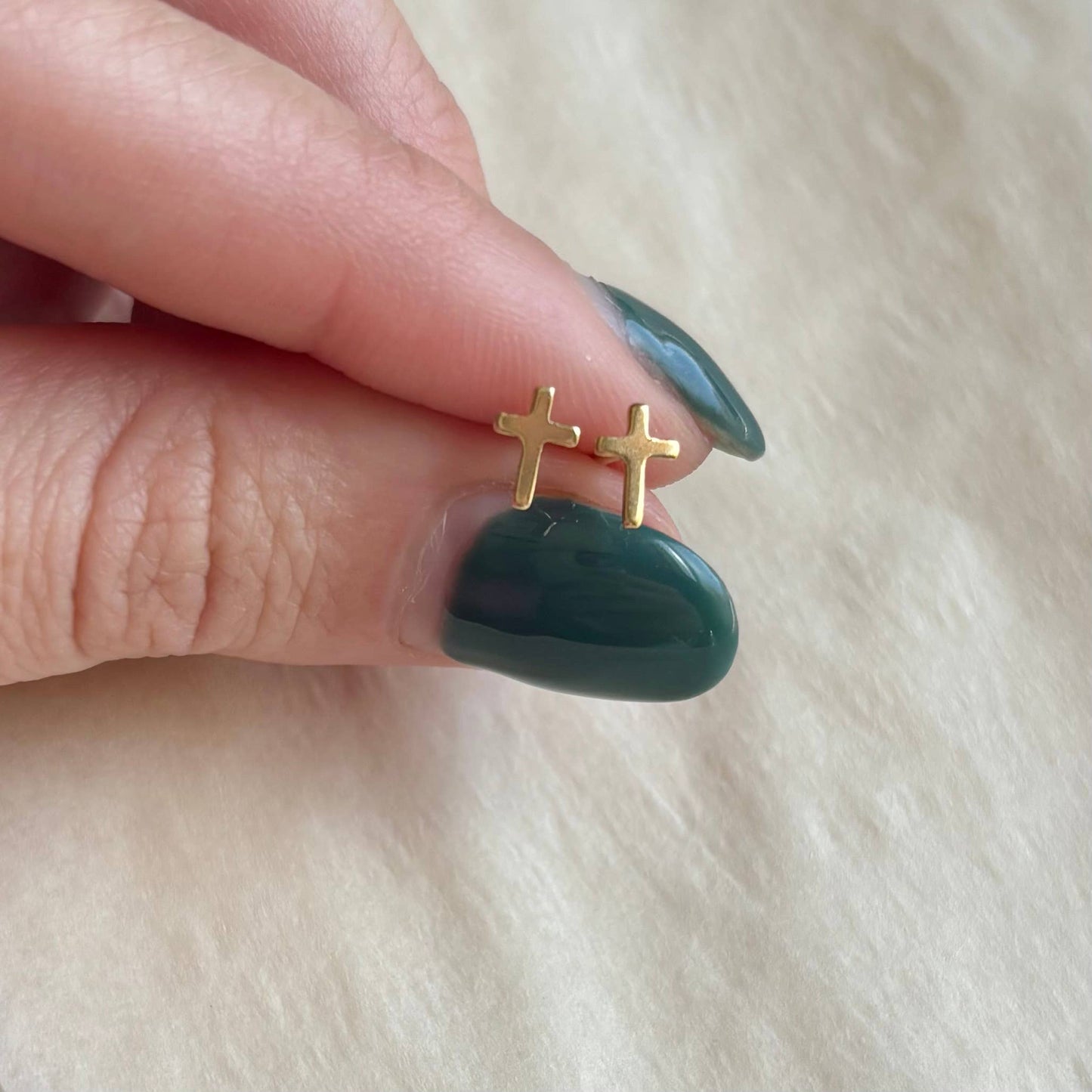 GOLD FILLED CROSS STUDS | 14k gold filled | 14/20 GF