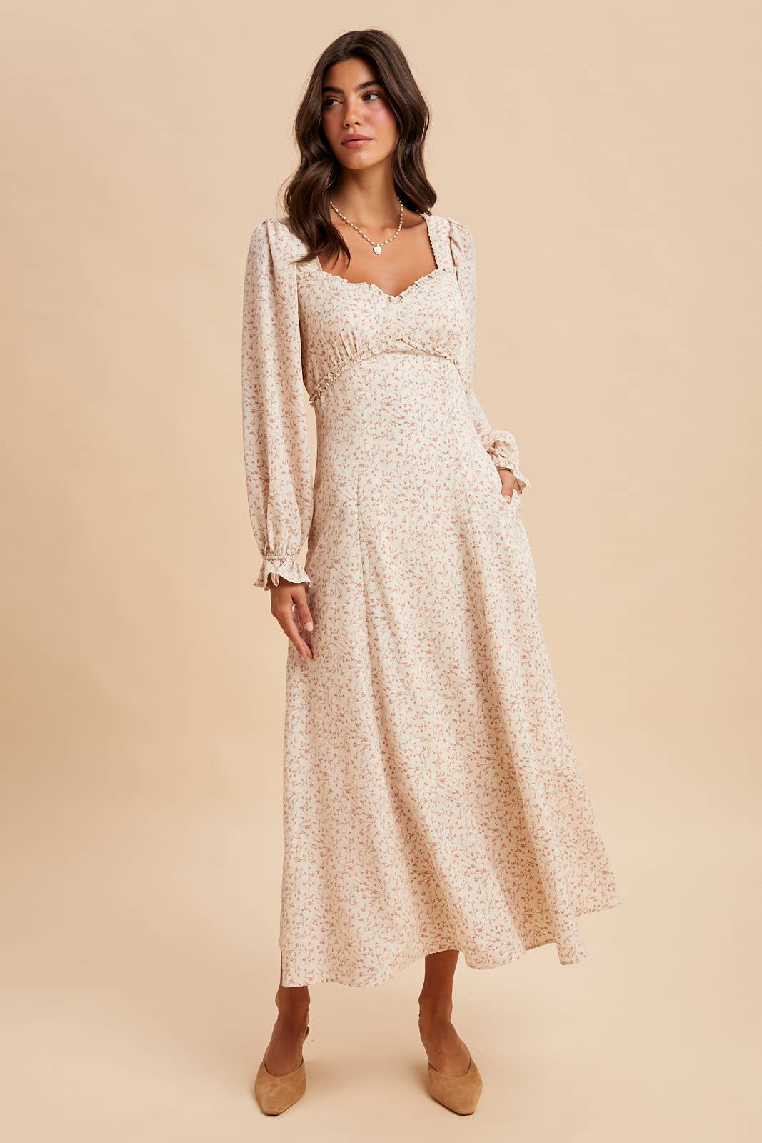 SWEETHEART FLORAL MAXI DRESS