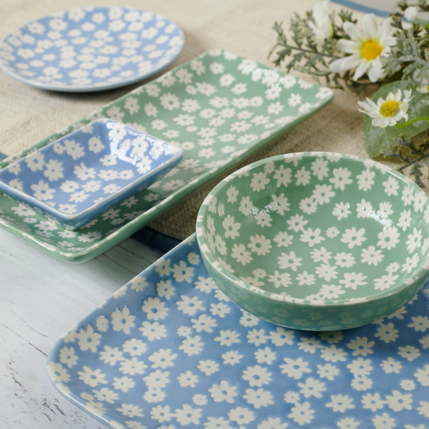 Rectangular Daisy Platter