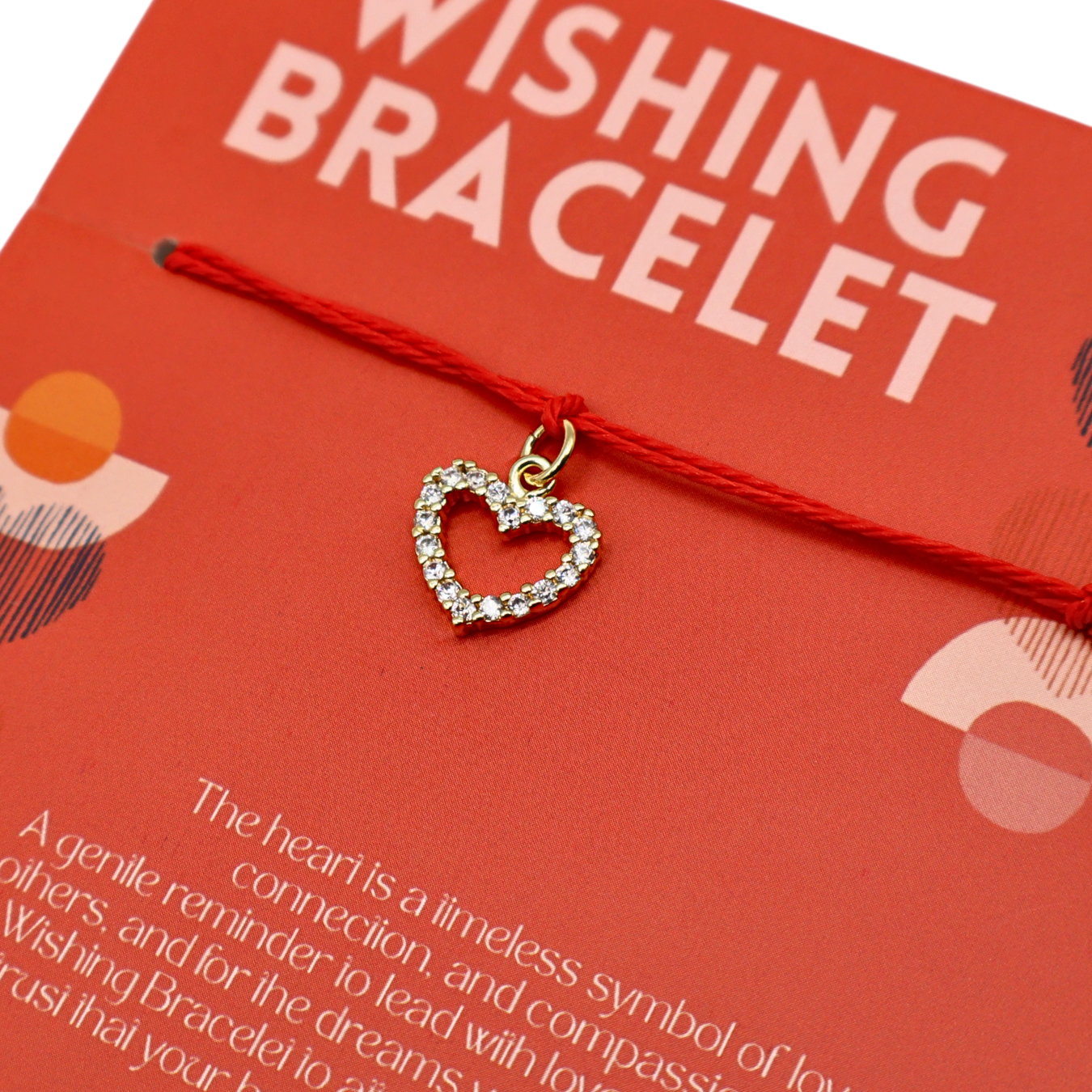 Wishing Bracelet with Heart Charm