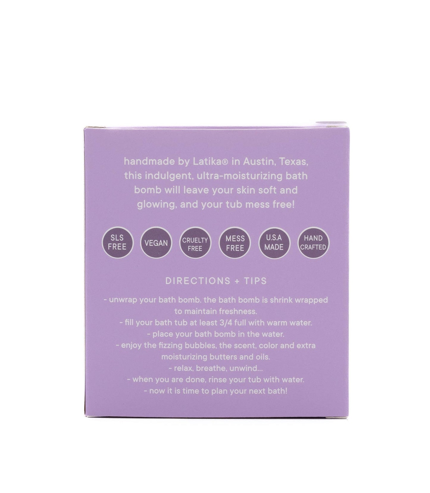 Lavender Essential Oil Bath Bomb - Calm