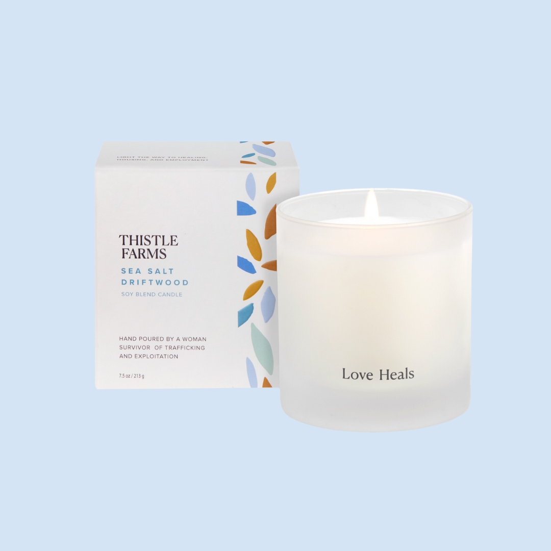 Sea Salt Driftwood Soy Candle Love Heals Collection