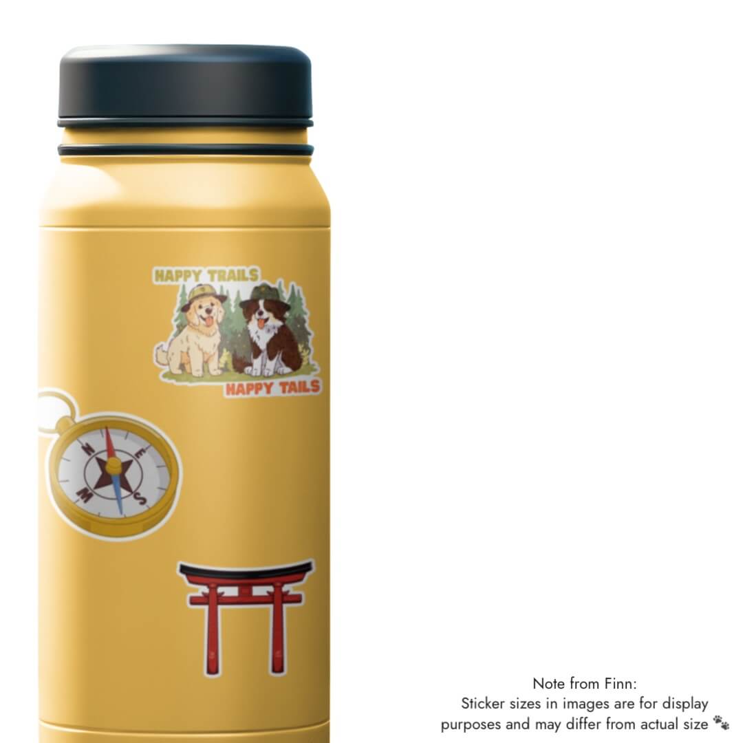 Happy Trails Happy Tails Sticker