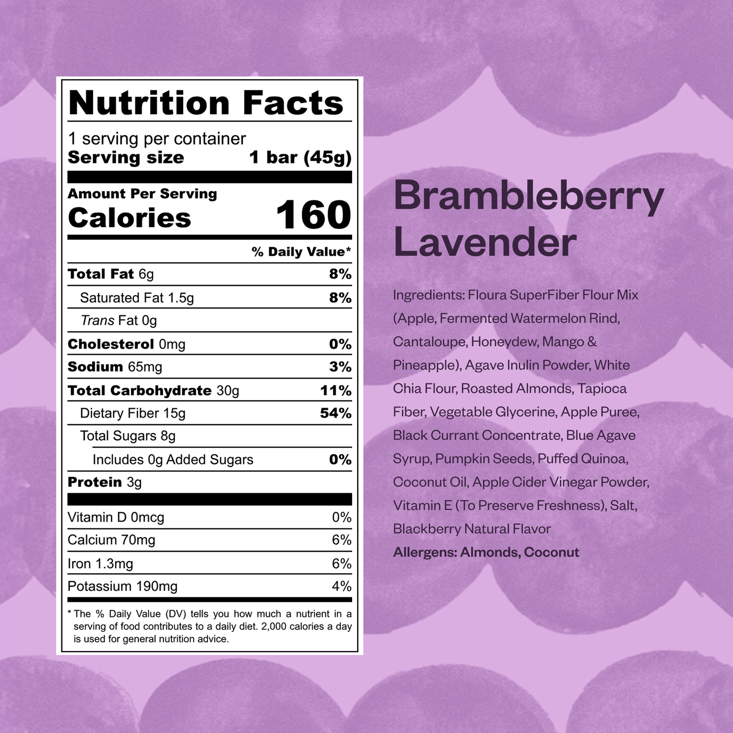 Brambleberry Lavender Fiber Snack Bar