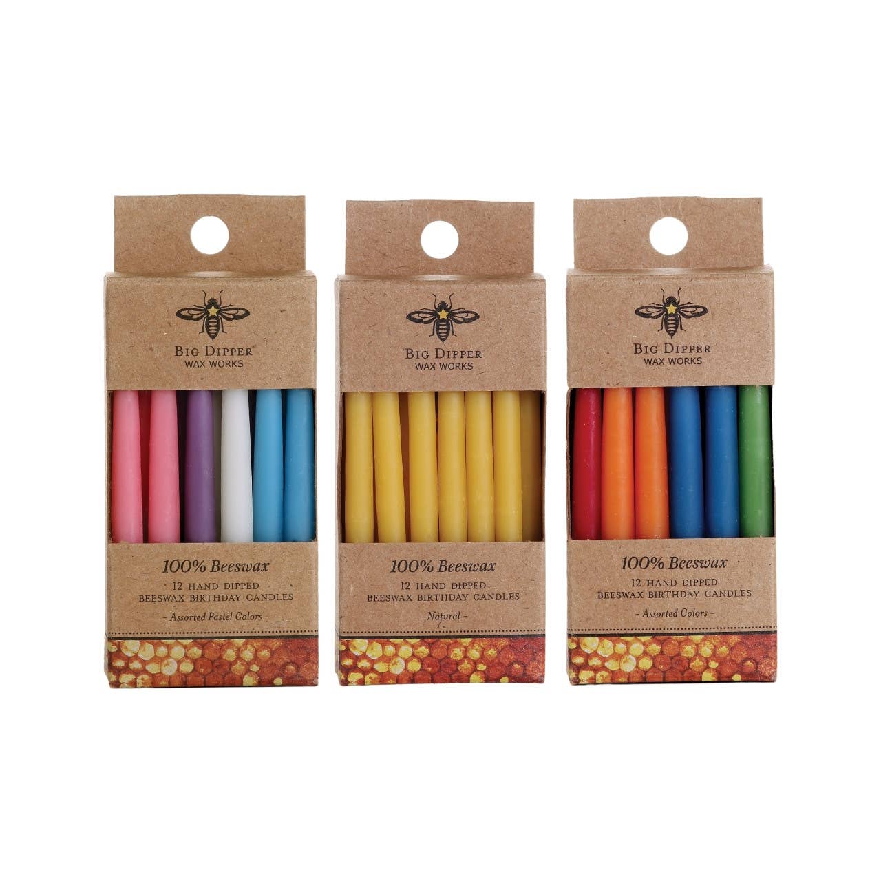 Beeswax Birthday Candles