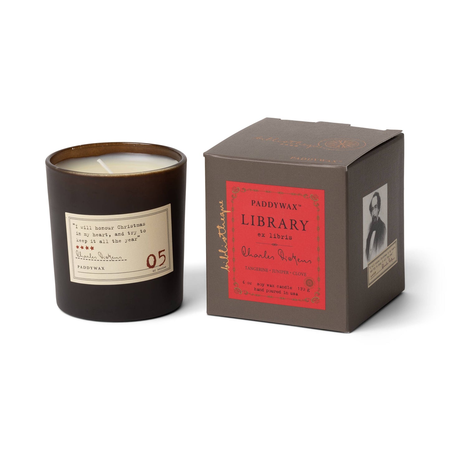 Library 6 oz Boxed Glass - Charles Dickens