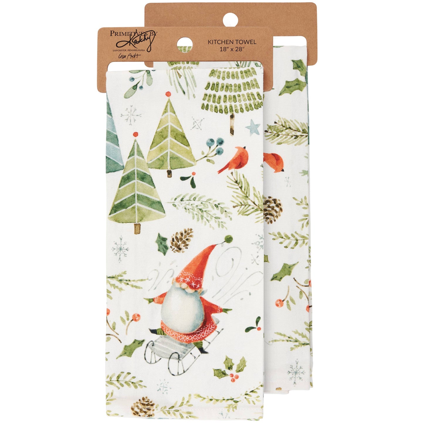 Christmas Gnomes Kitchen Towel