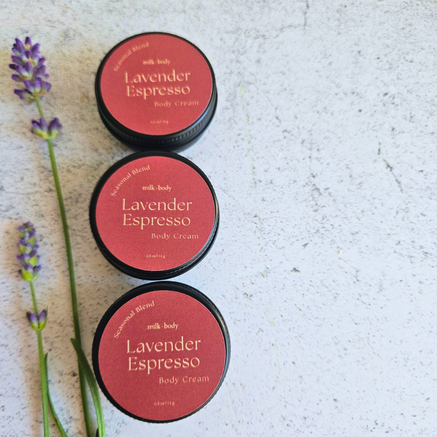 Lavender Espresso Mini Goat Milk + Tallow Body Cream