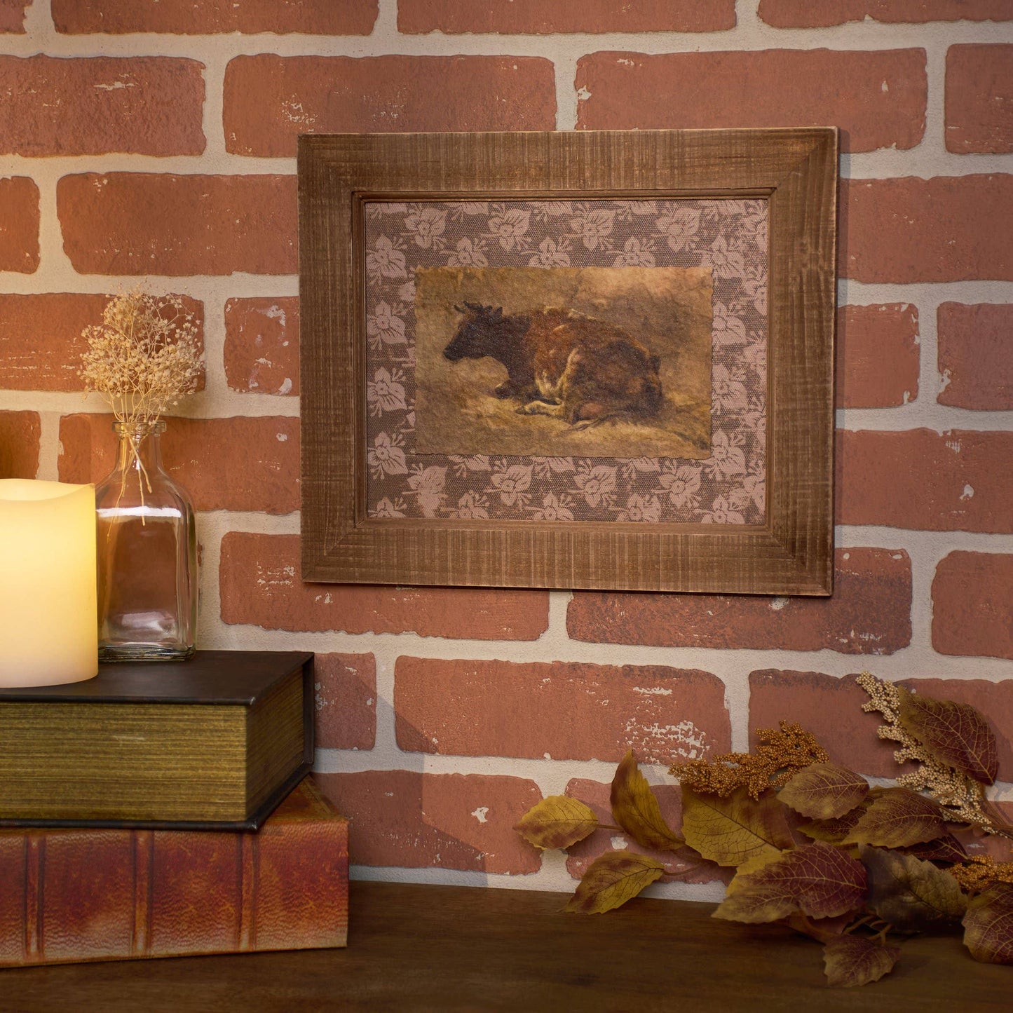 Vintage Cow Framed Wall Art