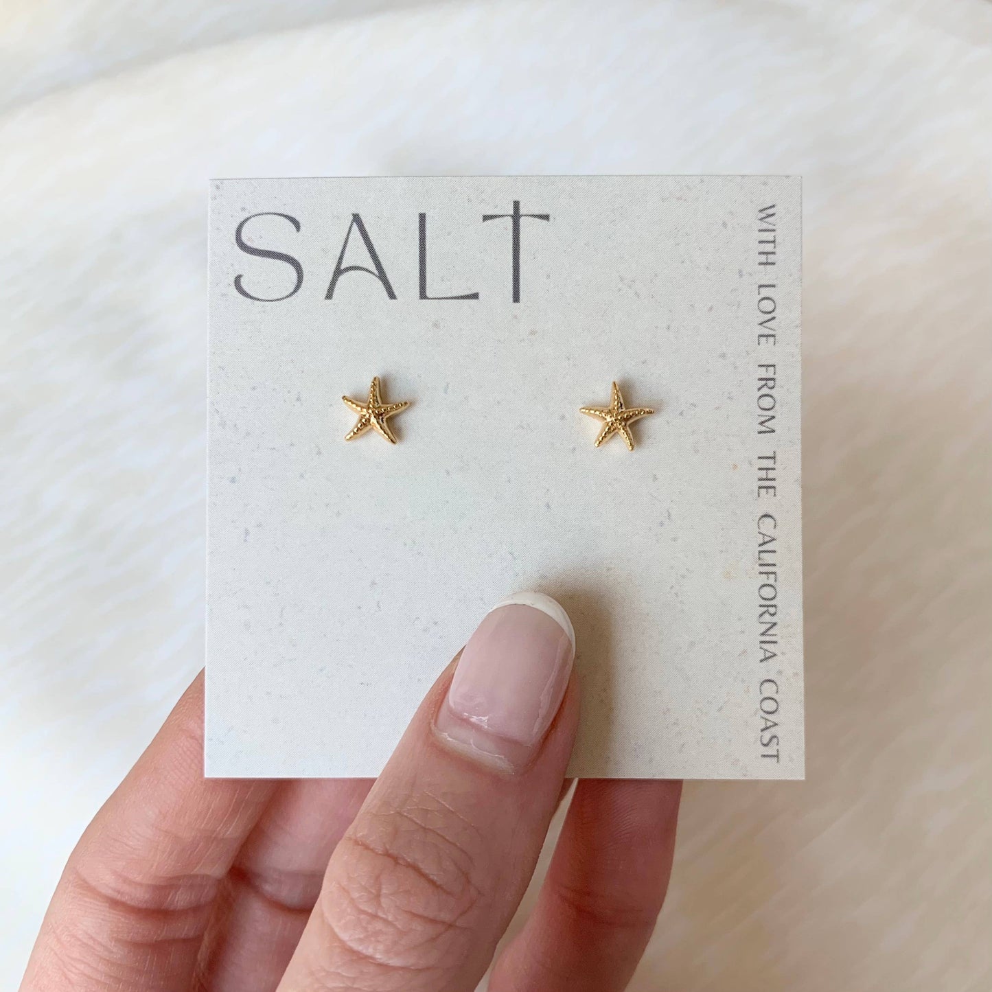STARFISH STUDS | gold | dainty sea star stud earrings