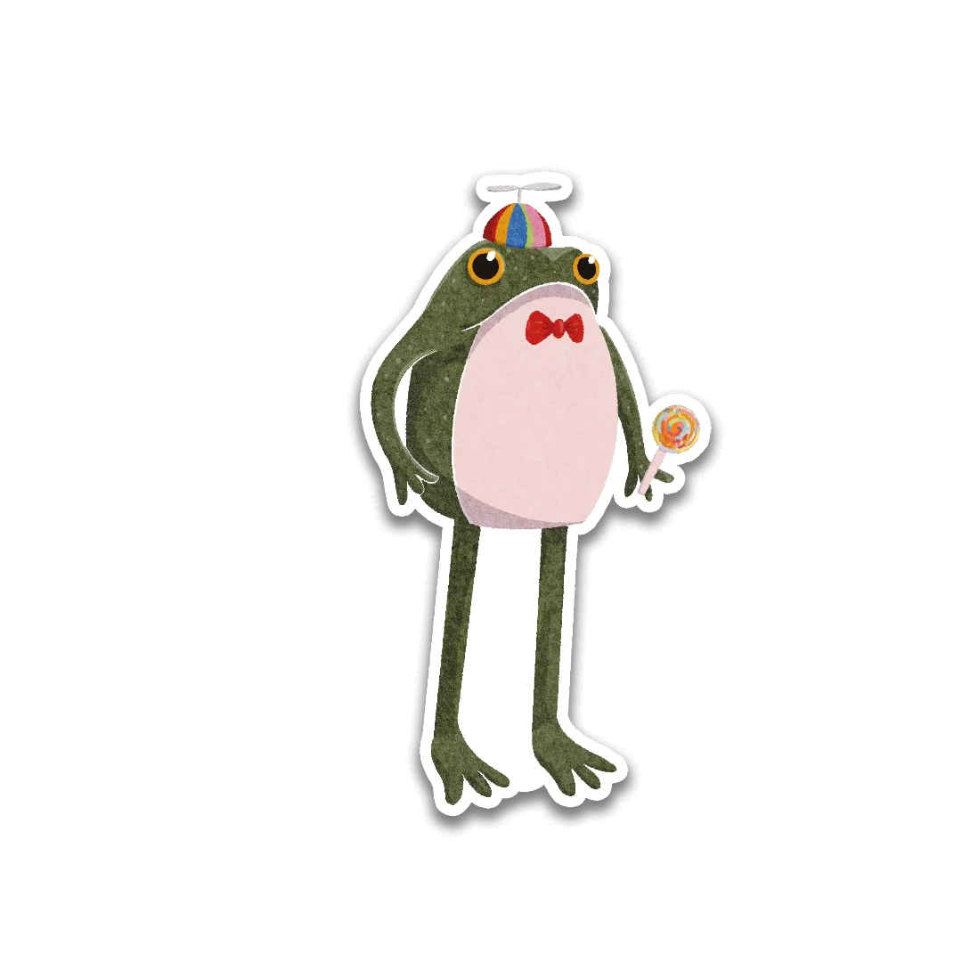 Silly Frogson Sticker
