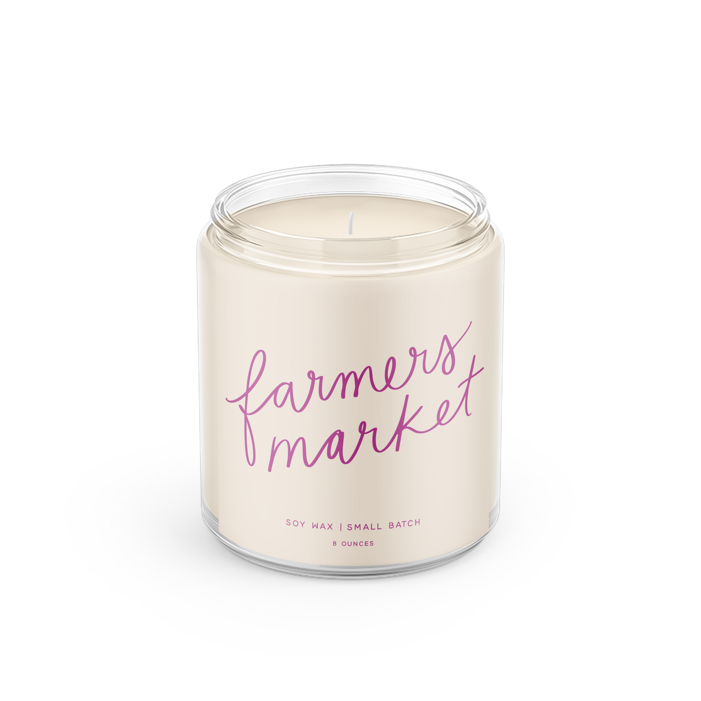 Farmer's Market: 8 oz Soy Wax - Small Batch Candles