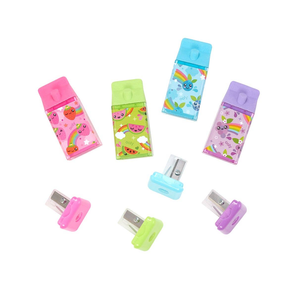 Lil' Juicy Box: Scented Eraser + Sharpener (Assorted Tub of