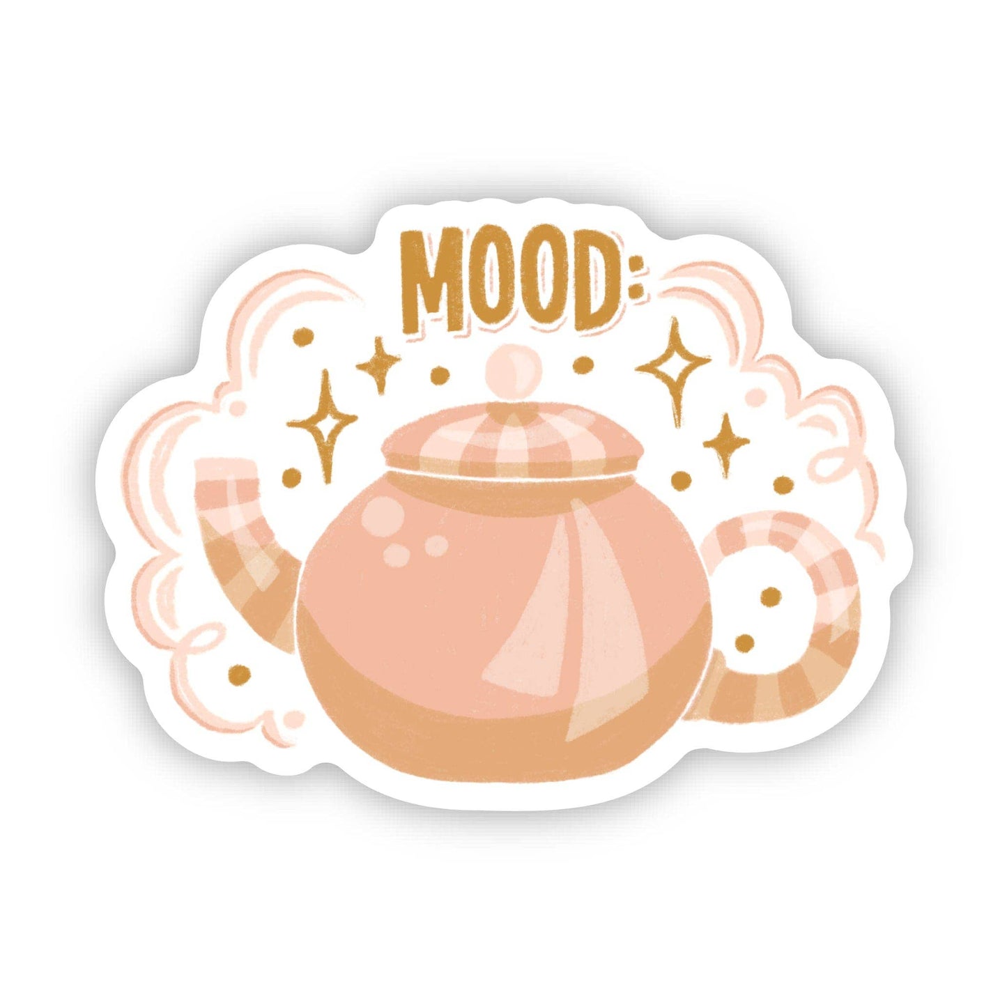 "Mood" Aesthetic Teapot Stars Sticker