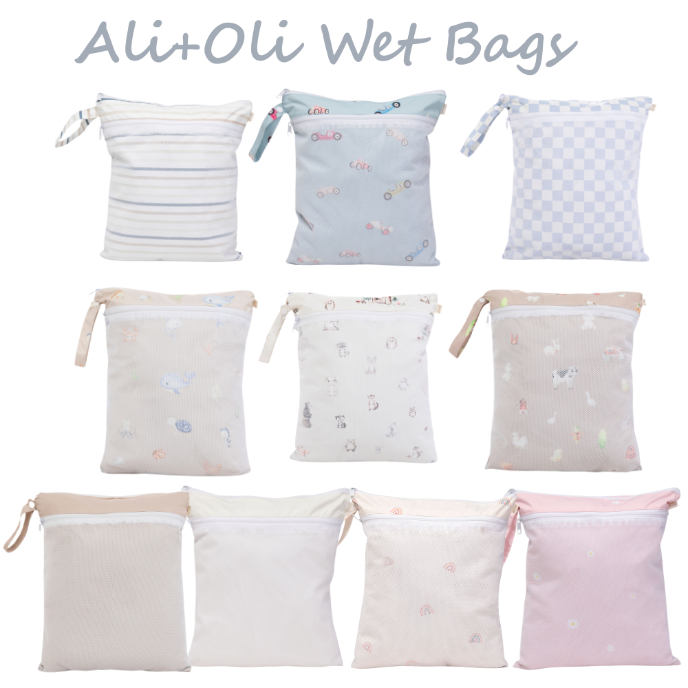 Dual-Compartment Wet/Dry Bag with Mesh Pocket (Farm)