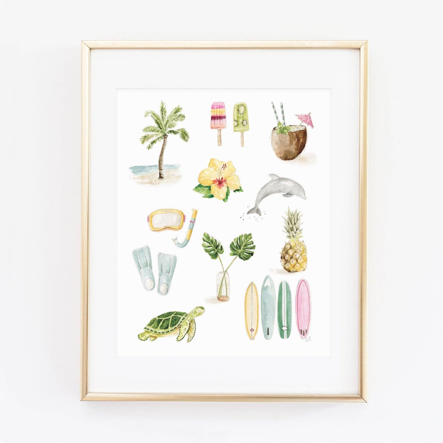 Tropical art print