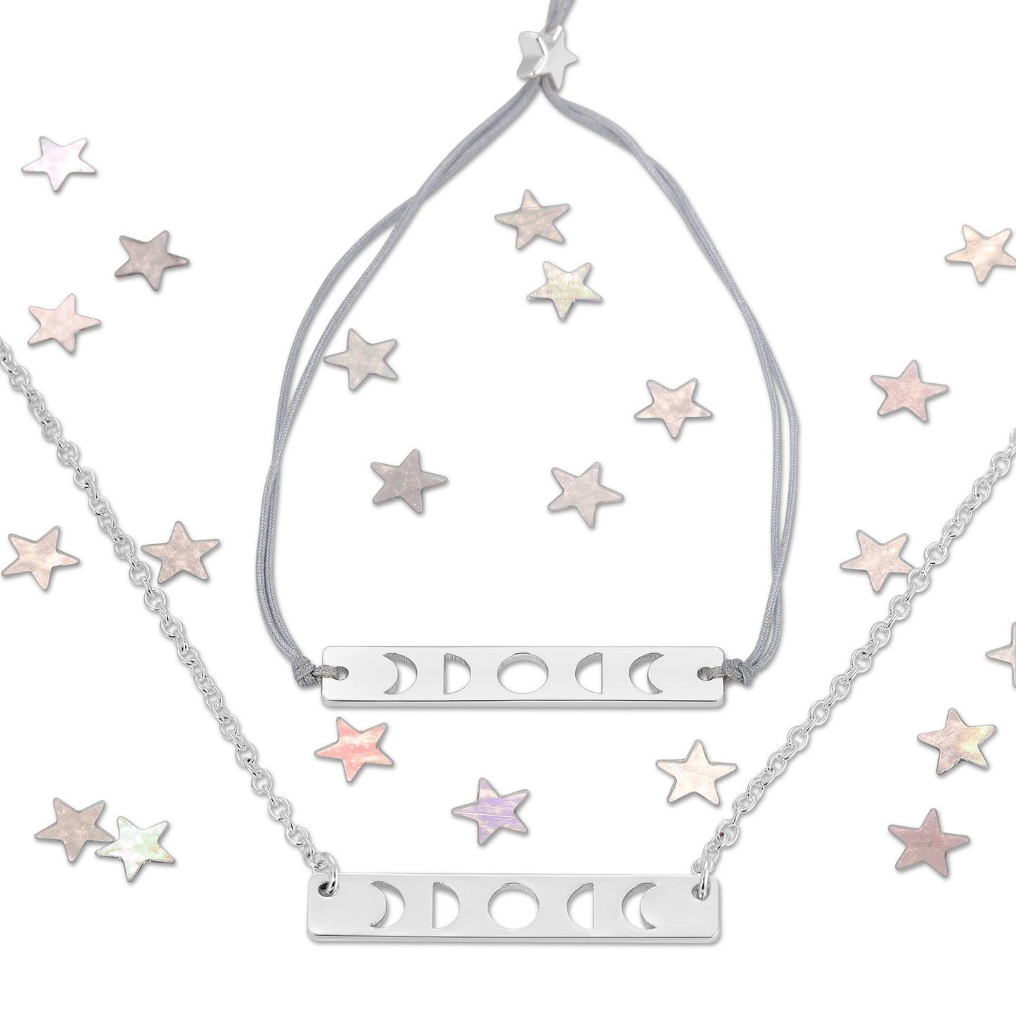 Moon Phase Jewelry- Bracelet or Necklace