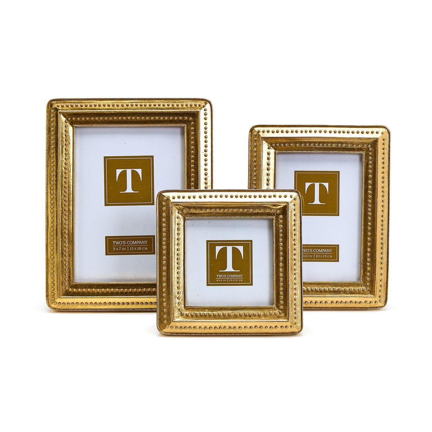 5x7- Gold Beaded Frame