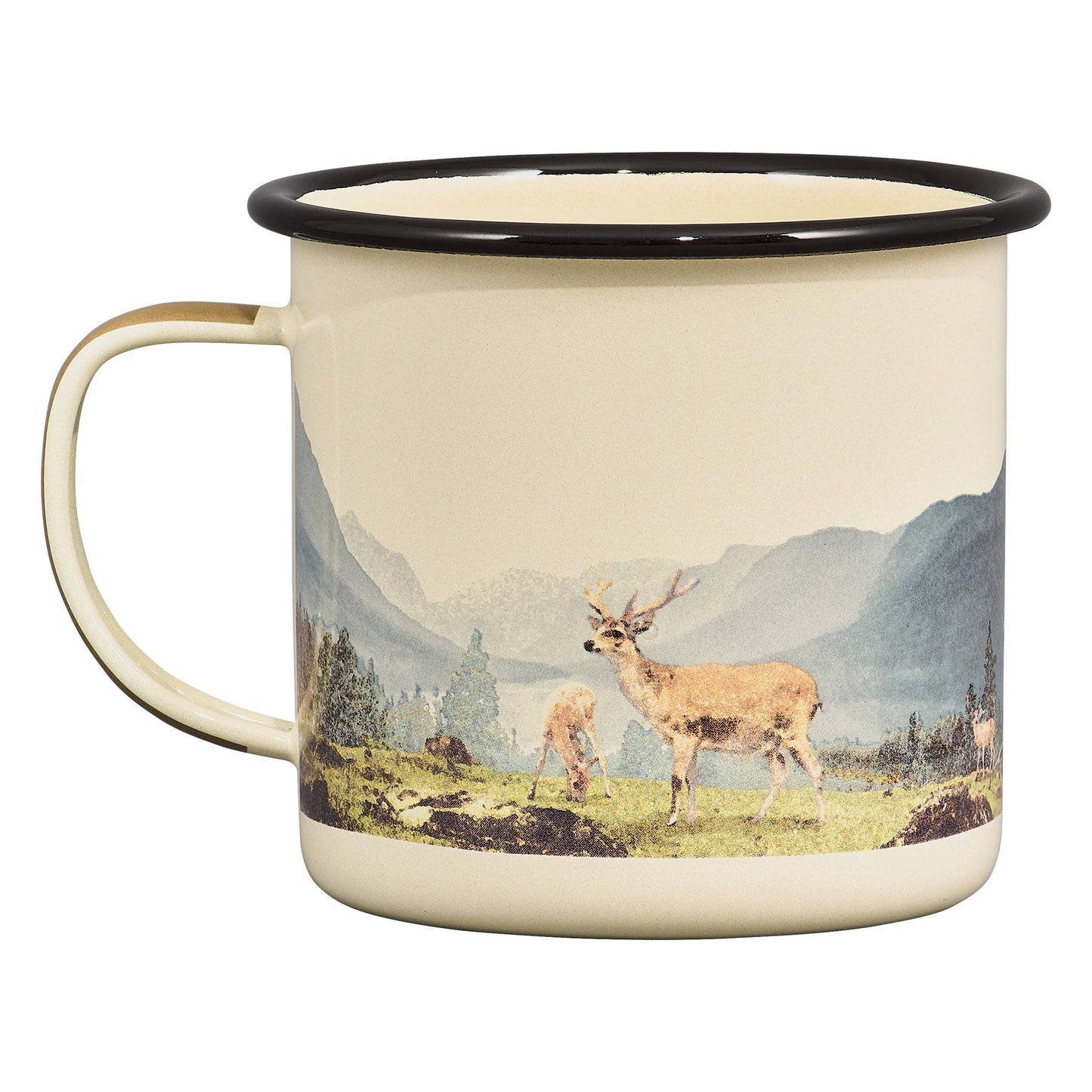 Deer Enamel Mug, 17oz