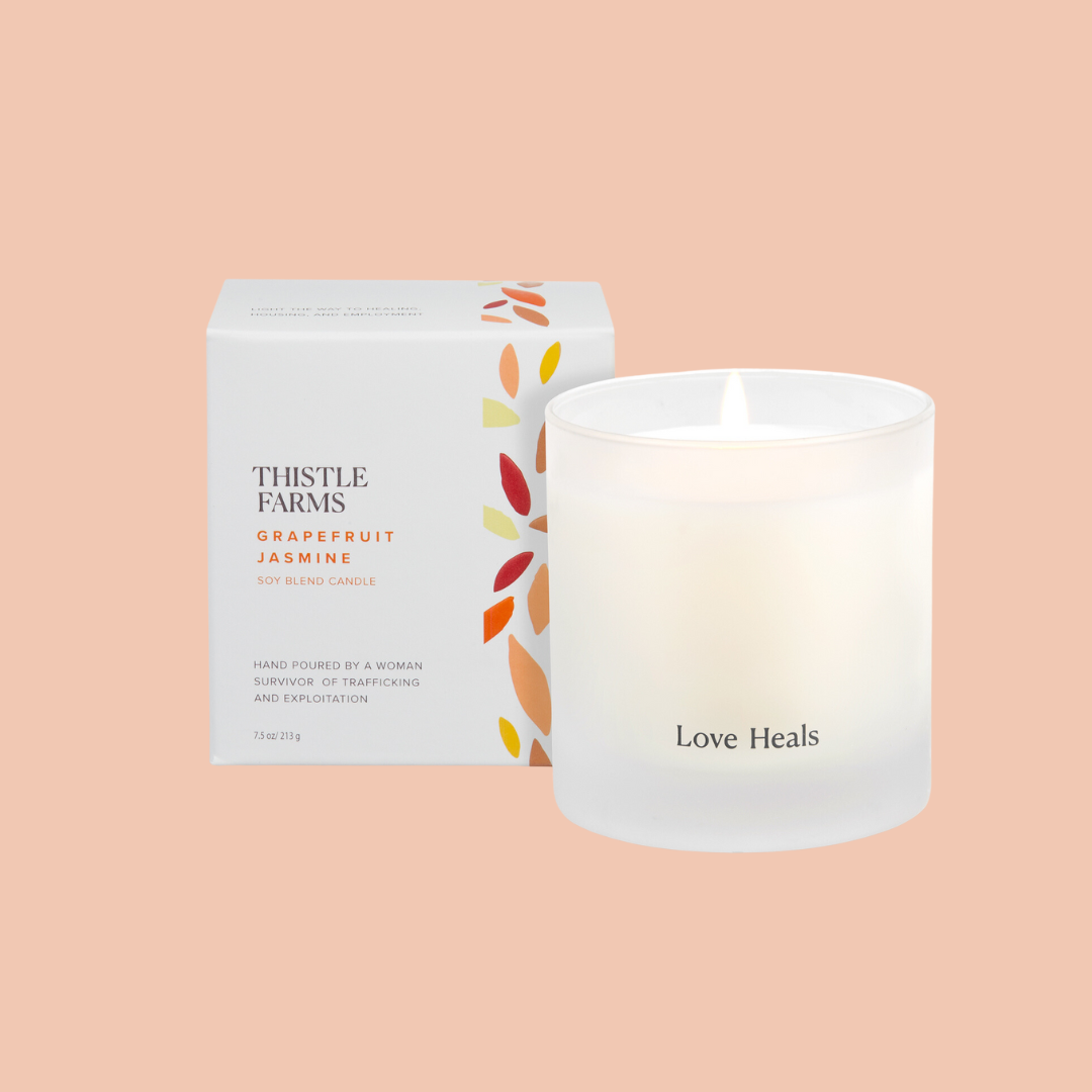 Grapefruit Jasmine Soy Candle Love Heals Collection