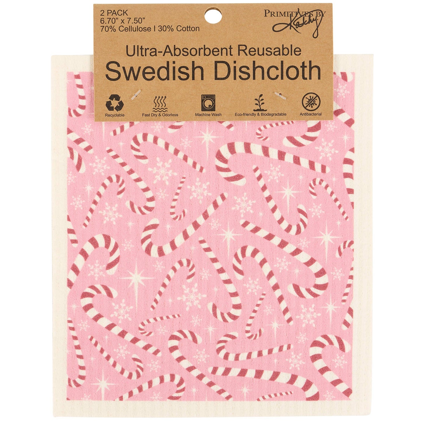 Candy Canes Swedish Cloth Set