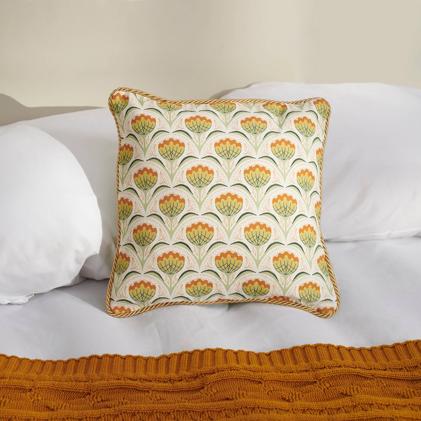 Nouveau Floral Pillow