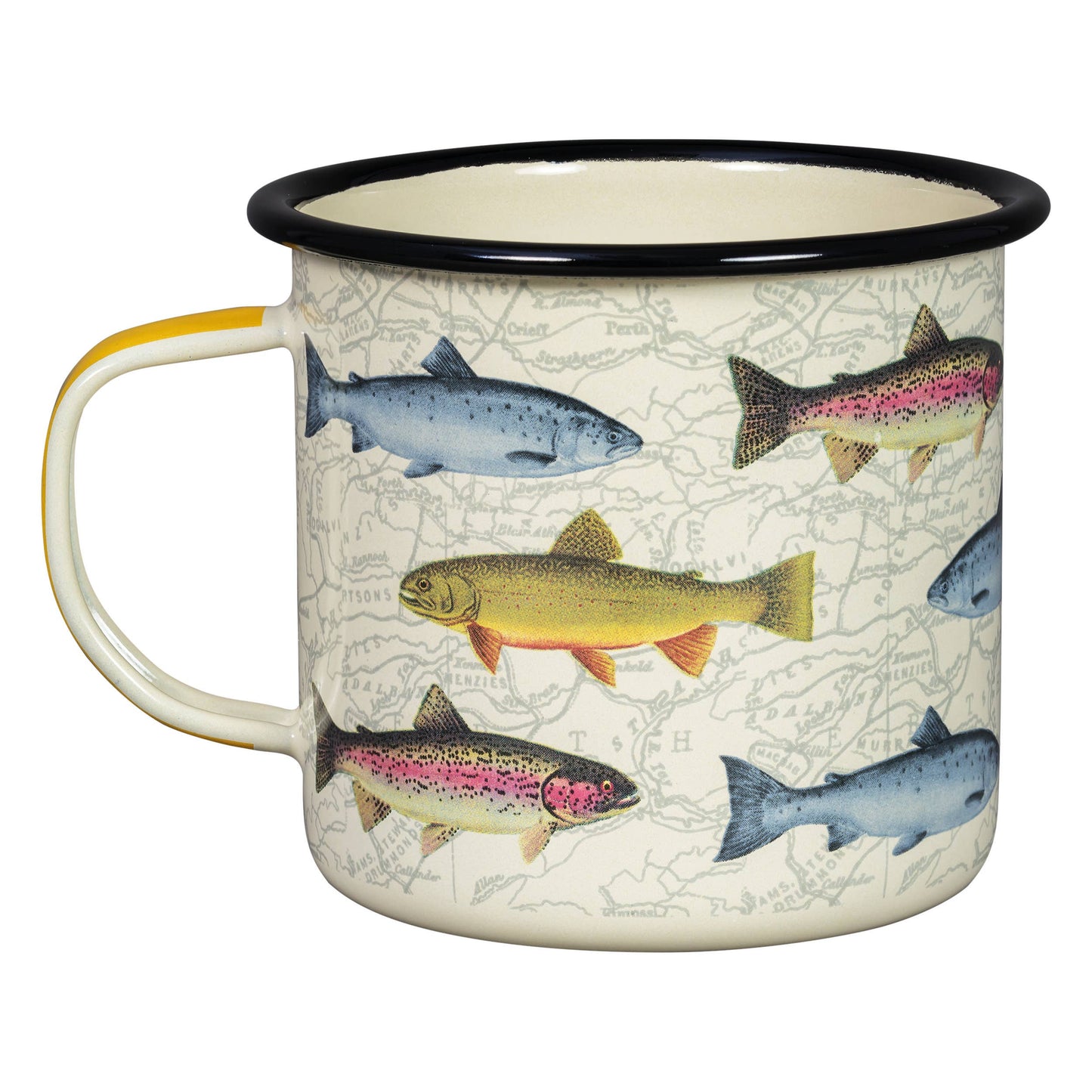 Fish Enamel Mug , 17oz