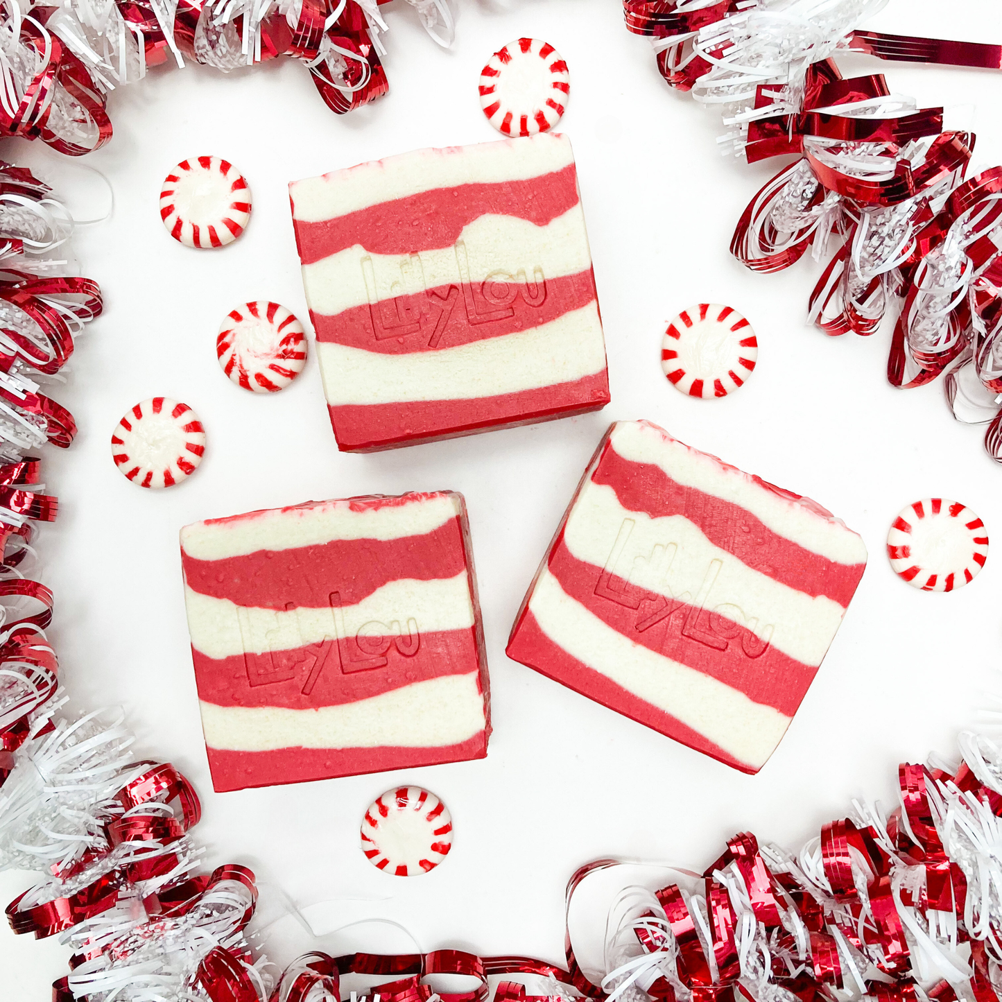 Candy Cane Soap Bar | Christmas Soap | Goat Milk Soap Bar