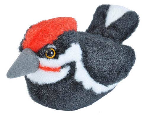 Audubon II Pileated Woodpecker Stuffed Animal W Sound 5.5"