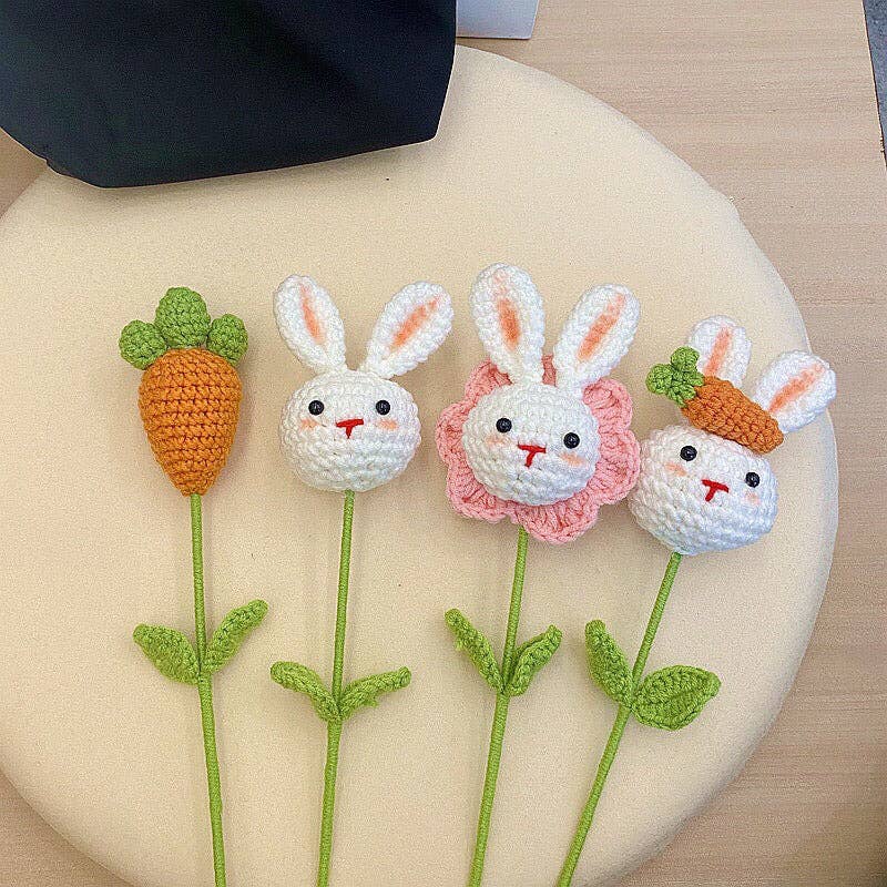 Crochet Bunny Carrot Stem