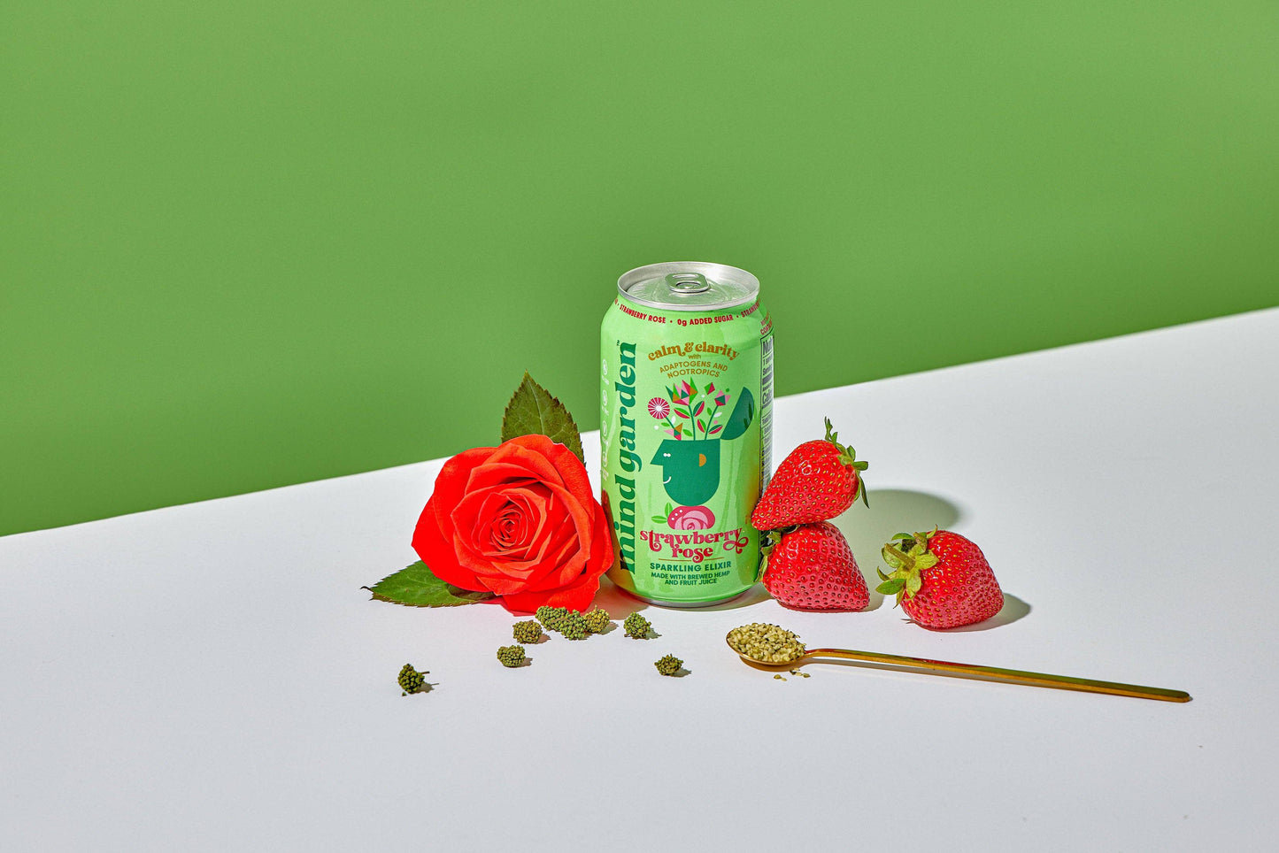 Mind Garden Adaptogen Strawberry Rose Drink