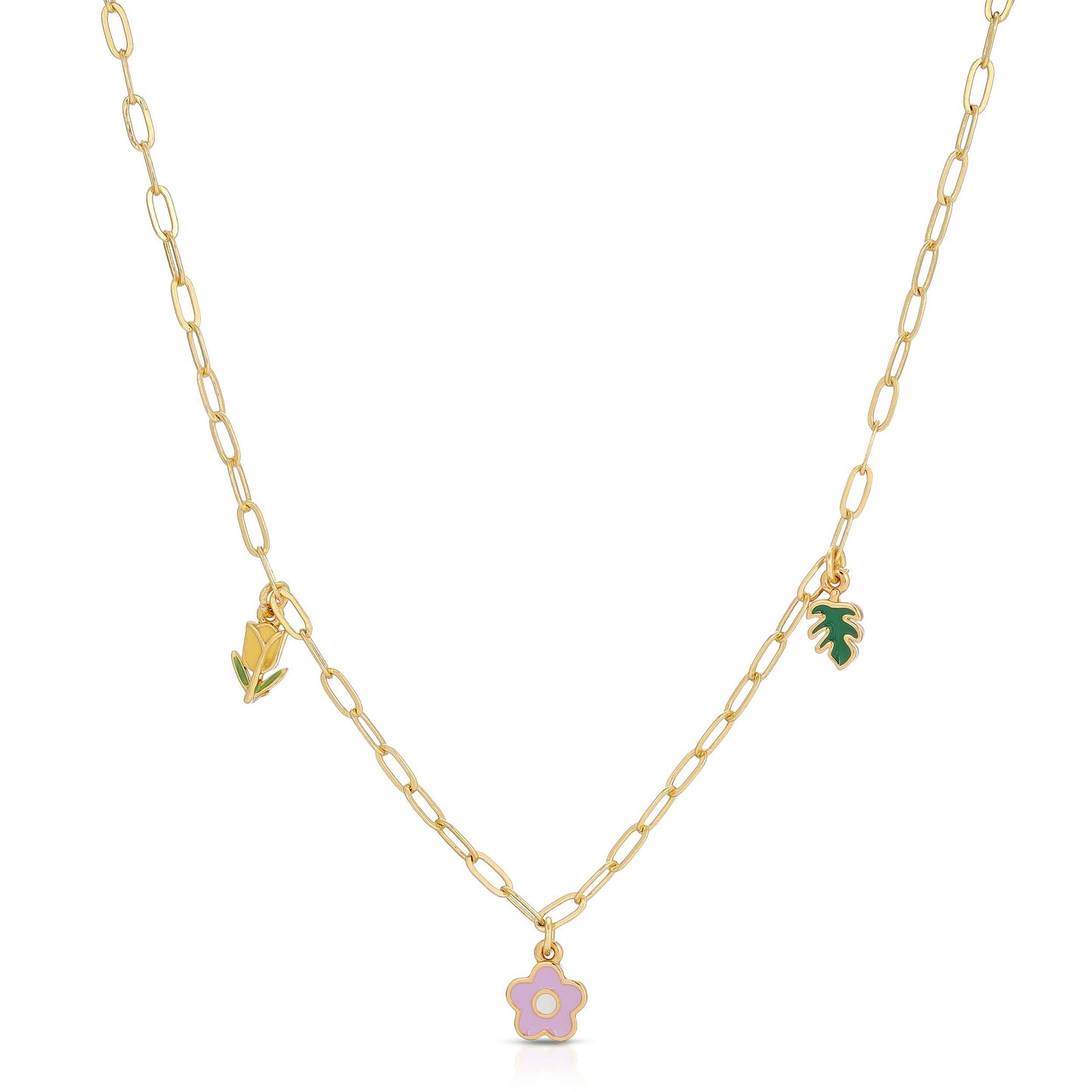 Enamel Treasure Necklace - Garden