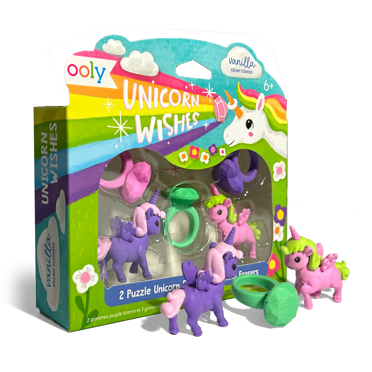 Unicorn Wishes Scented Erasers- Set of 5
