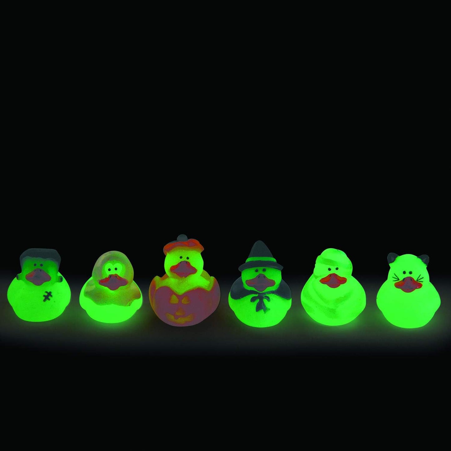 Mini 1" Glow in the Dark Halloween Rubber Ducks
