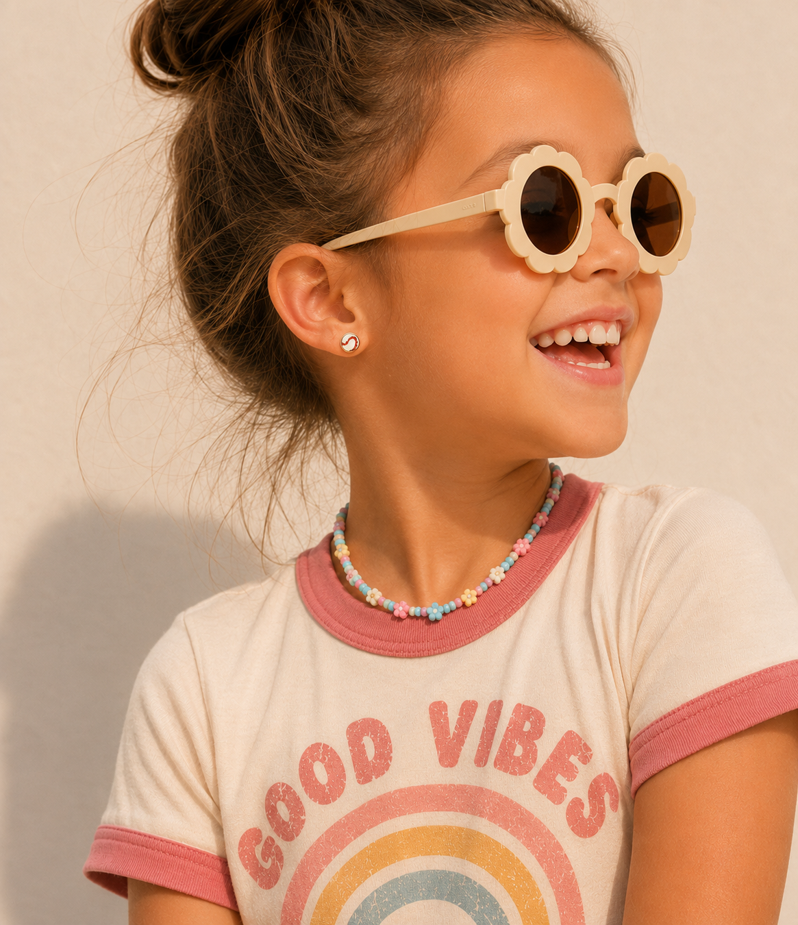 Softball Enamel Flat Back Kids Earrings