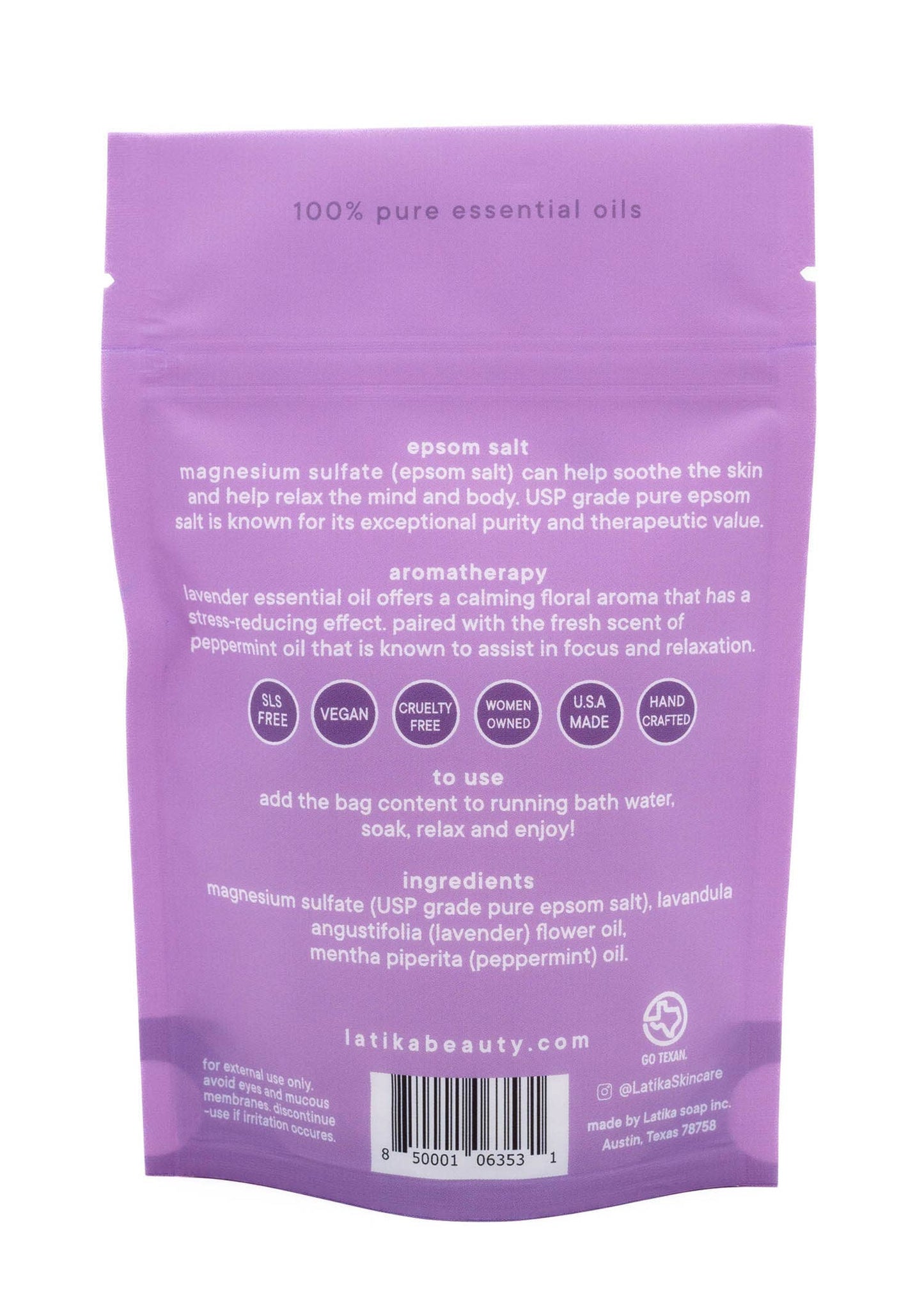Calm ๐ Lavender Epsom and Essential Oils