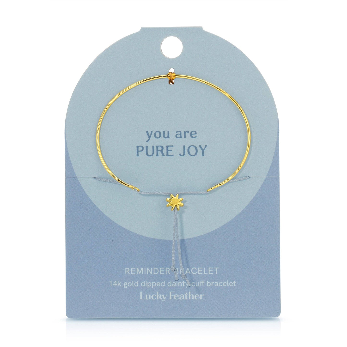 Reminder Bracelet- Pure Joy (starburst) - Gold