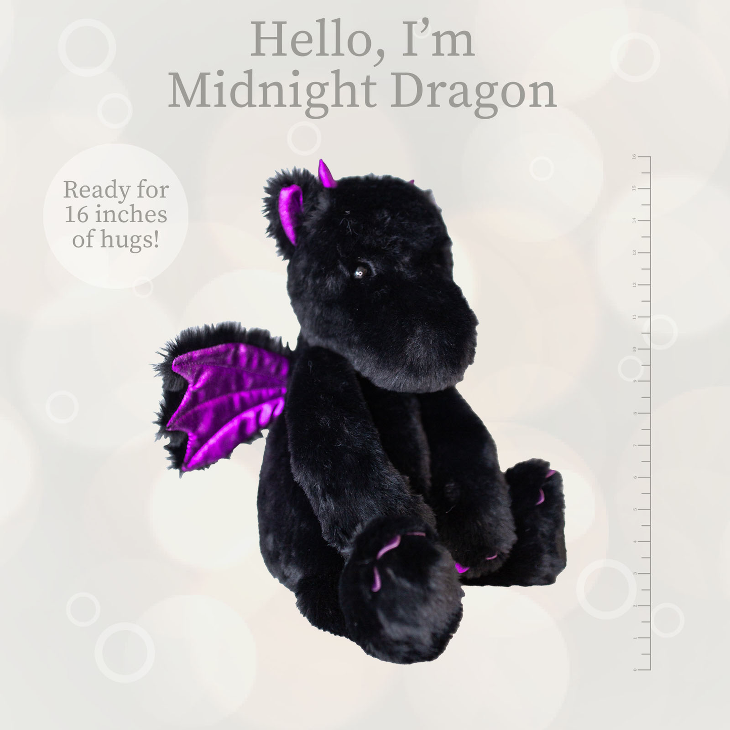 Midnight Dragon- World's Softest Lushee 16 inch