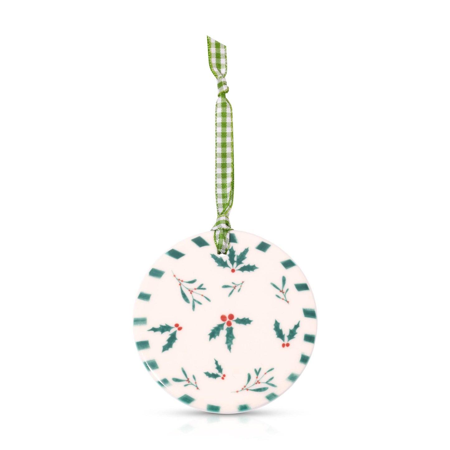 Ceramic Ornament - Holly & Mistletoe