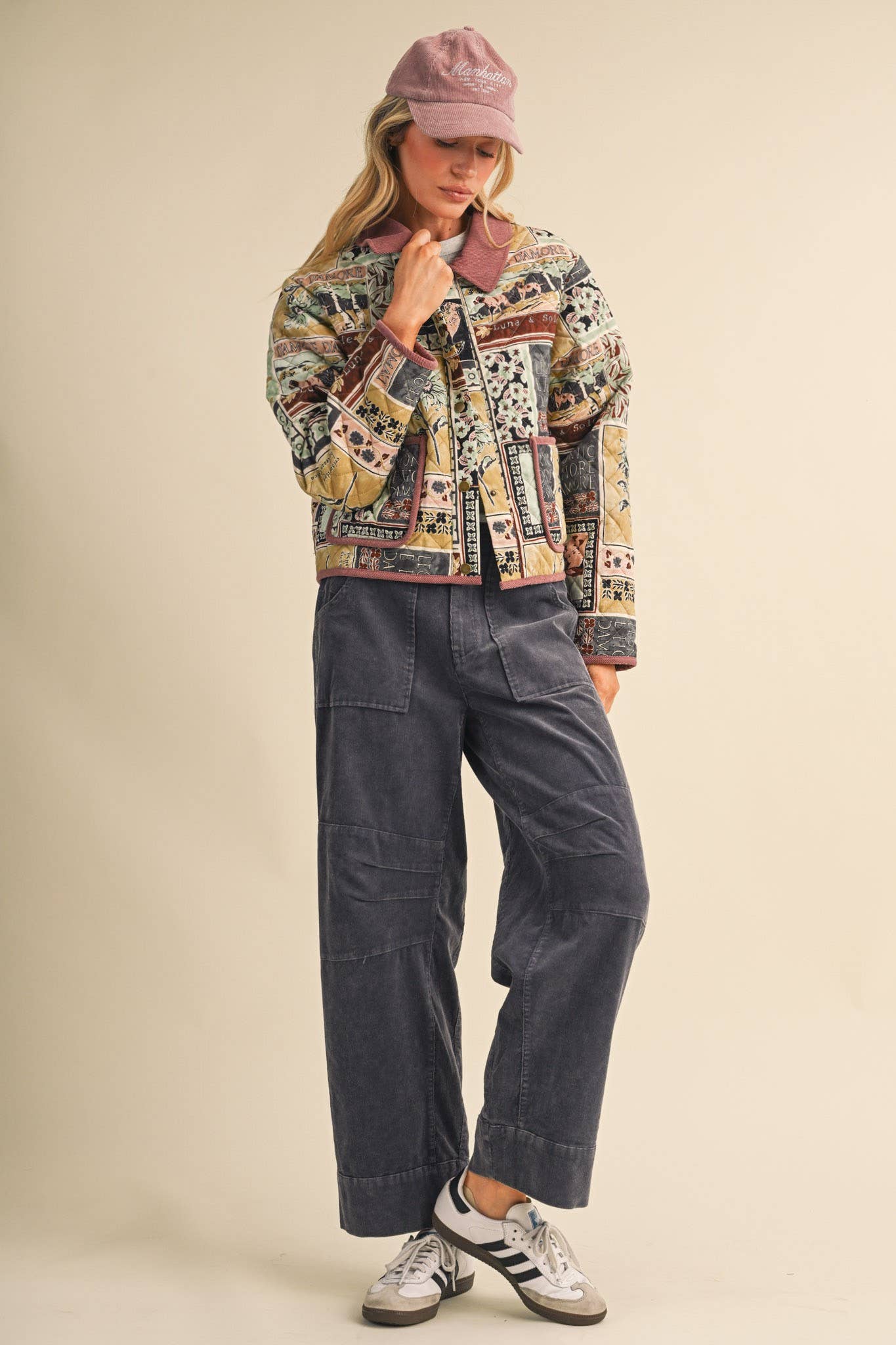 CORDUROY STRAIGHT LEG UTILITY PANTS MP5158