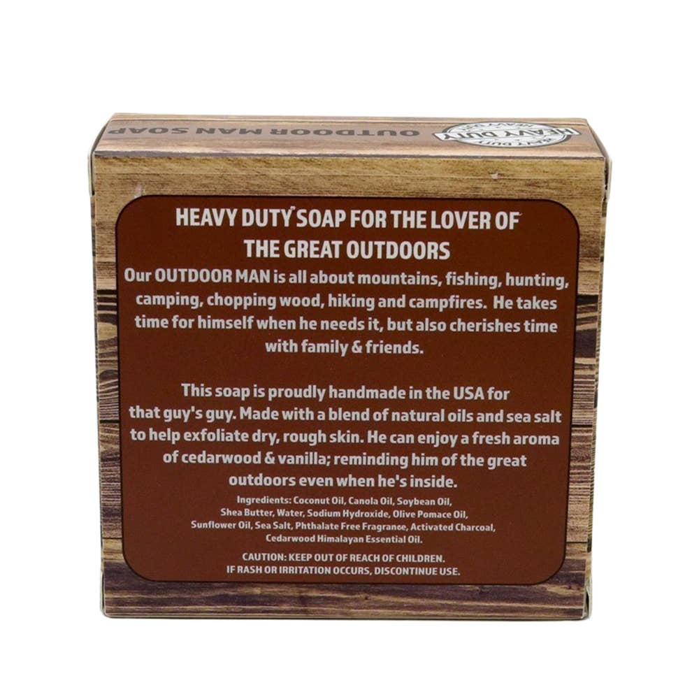 Outdoor Man Heavy Duty Soap | Cedarwood & Vanilla