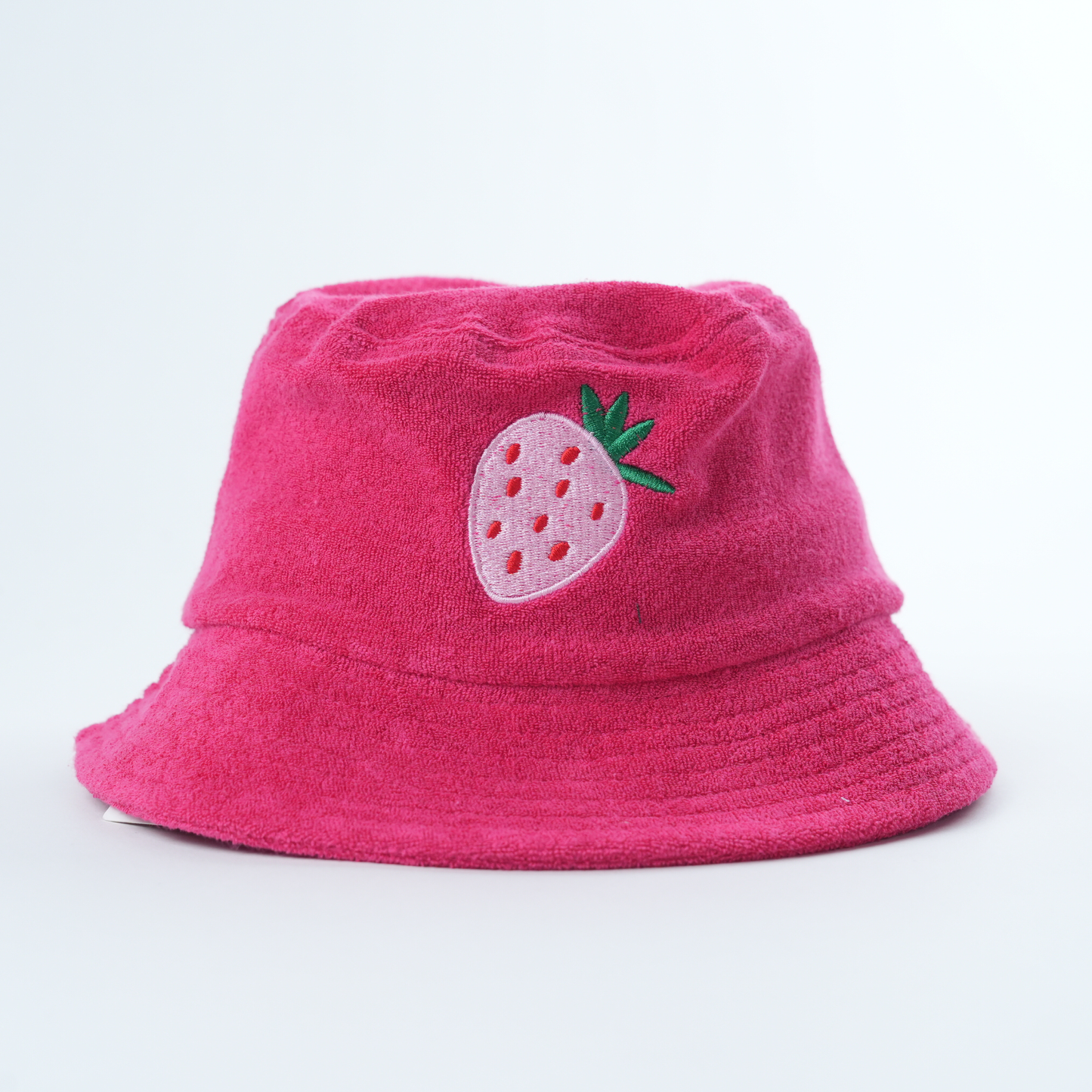 Strawberry Cotton Terry Baby + Kids Bucket Hat